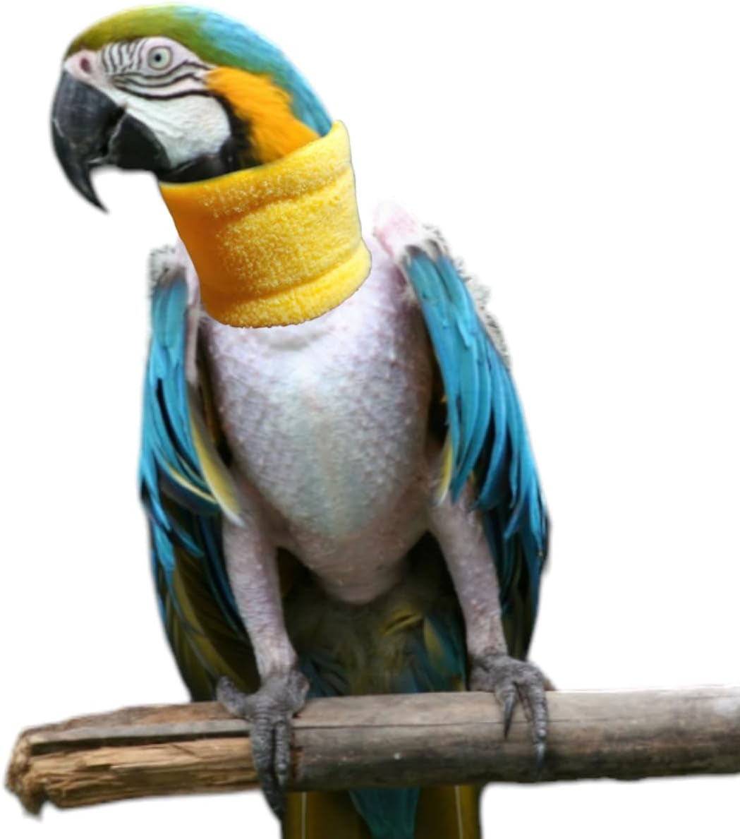 Handmade Soft Thin Neck Collar for Macaw Parrots Plucking/Picking Feathers
