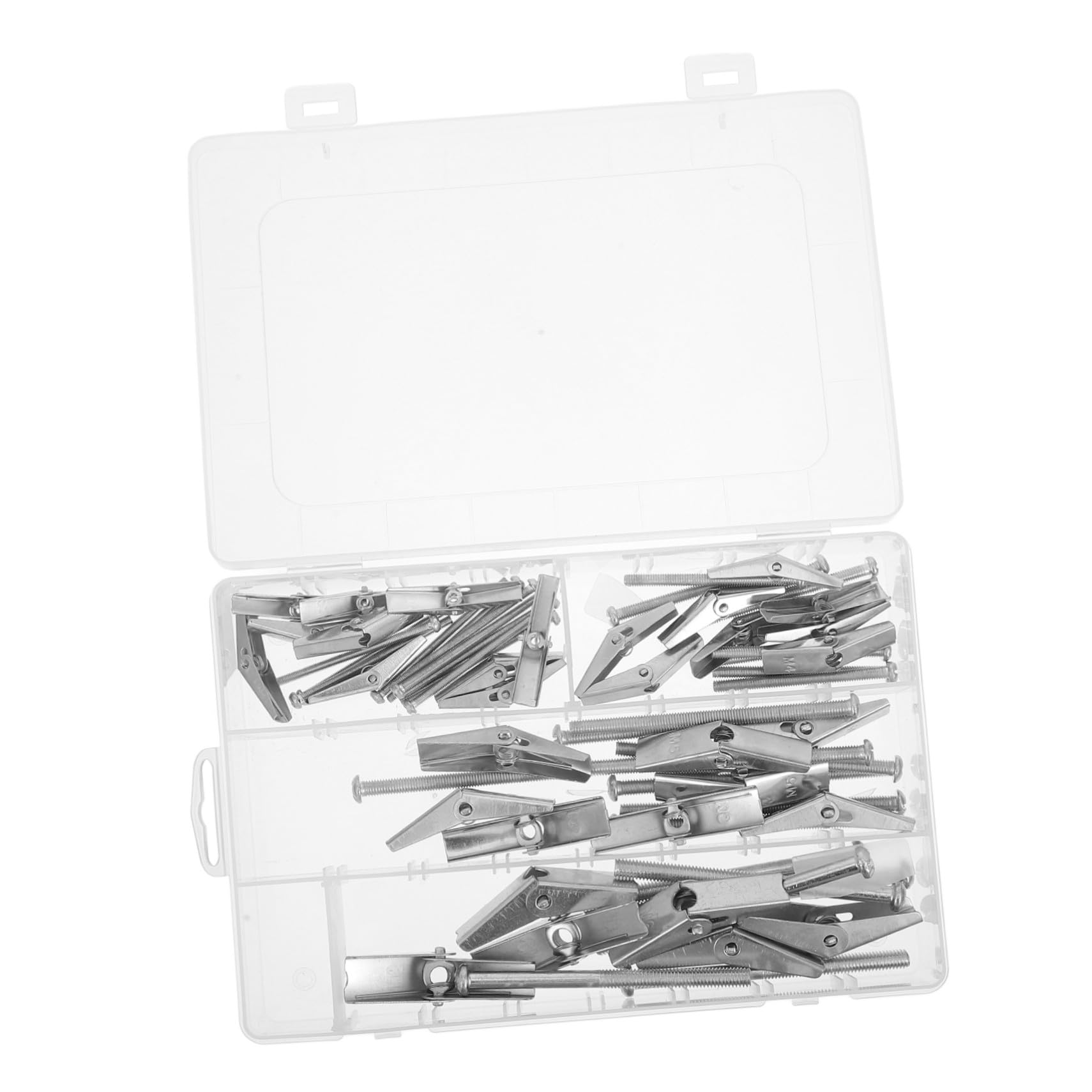 32 Stück Teiliges Metall Trockenbauanker Set mit Schmetterlingsdübeln und Flügelmuttern Schwere Lasten Tragend Vielseitig Einsetzbar Einfache Montage Robustes Eisenmaterial für