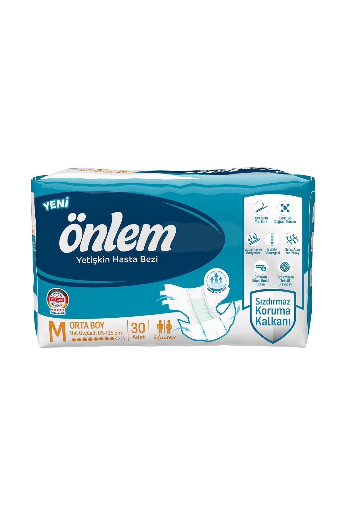 Önlem Medium Yetişkin Hasta Bezi 30 Adet