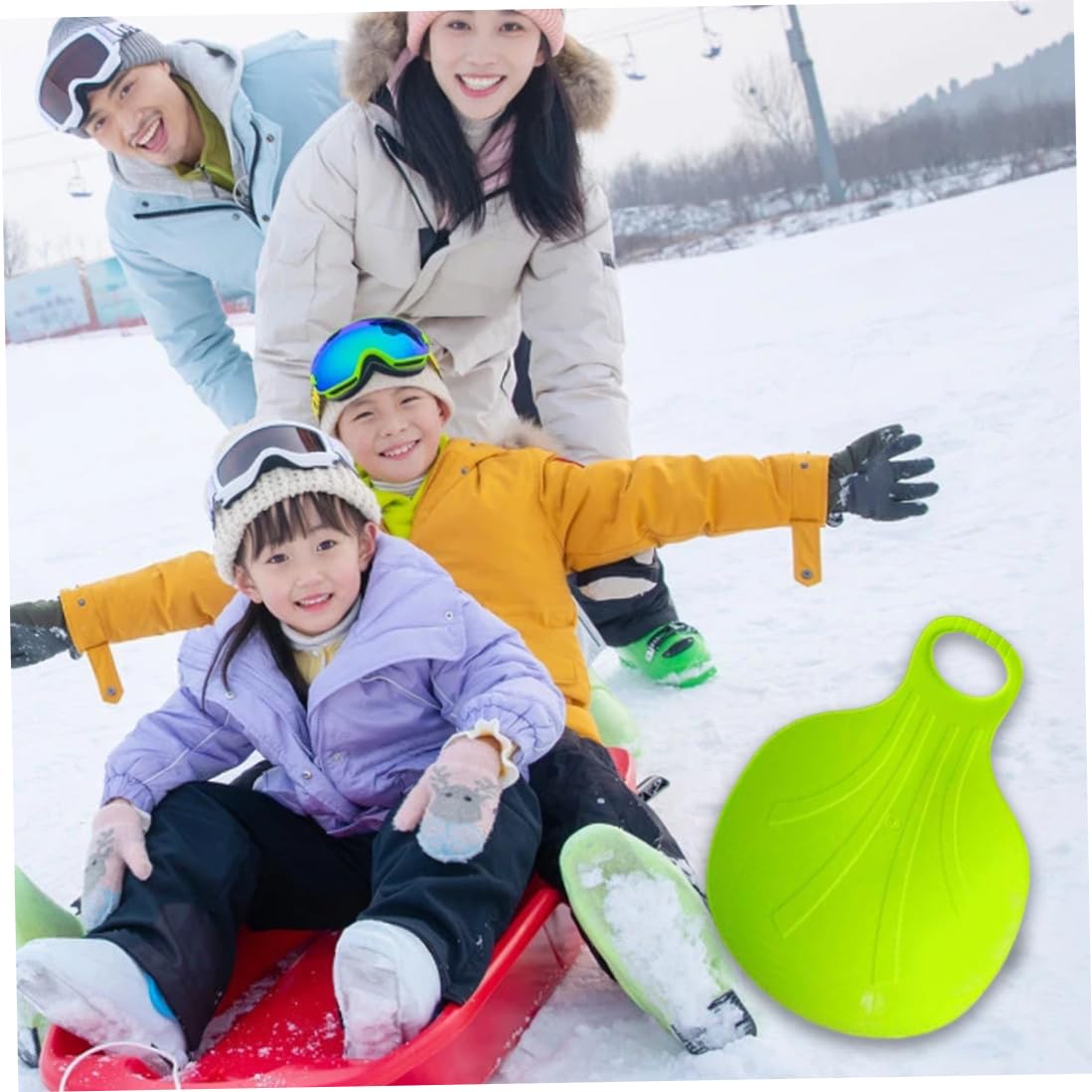 Snow Board Plastic Snow Slider Bum Sandon Snowboard Snowboard Sled Sledge Skiing Board 2pcs