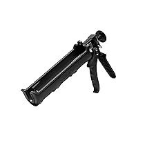 Pistola professionale per applicare siliconi e sigillanti, stuttura in plastica si alto spessore e meccanica in metallo. Supporta pressioni fino a 123kg