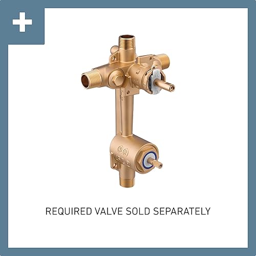 Miniatura 2 de Moen T2690ORB Voss Posi-Temp con kit de ajuste de válvula de transferencia de 3 funciones incorporado, requiere válvula, bronce aceitado, bronce