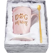 Joymaking Dog Mum Mug - Funny Gift for Dog Lovers, Mum, Mothers Day & More - 14Oz Pink