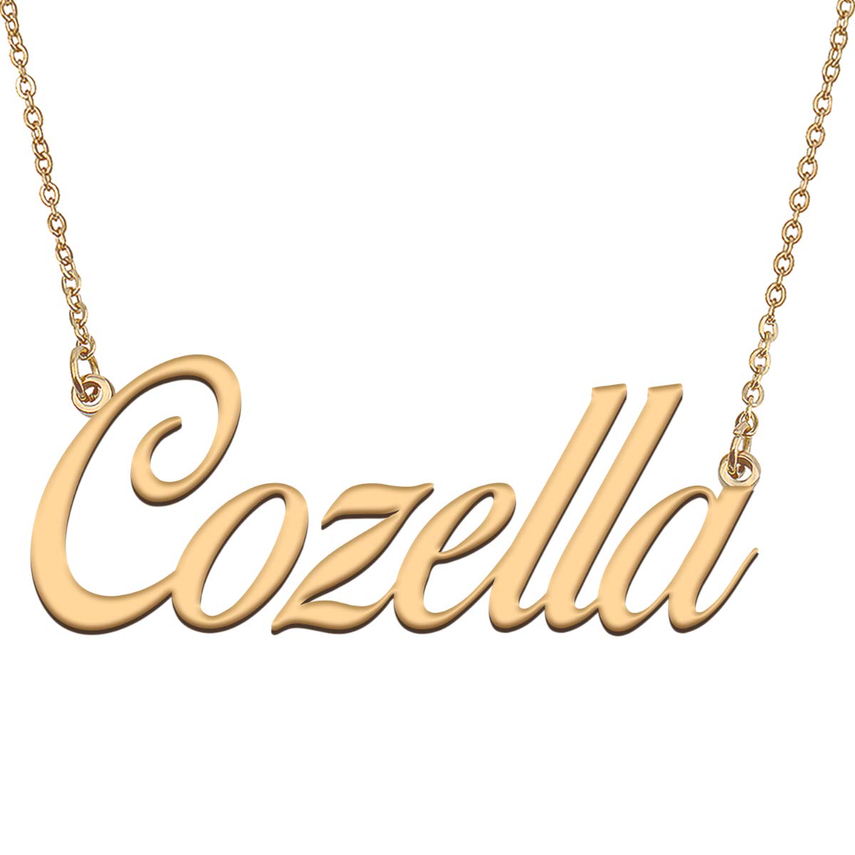 HUAN XUN Personalized Custom Made My Name Necklace for Women