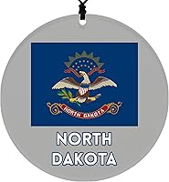 Vista 46 de Vermont Christmas Ornament - Festive Design Featuring State Flag - 2026 Hanging Acrylic Disc Decoration for Tree - Unique and Home Decor