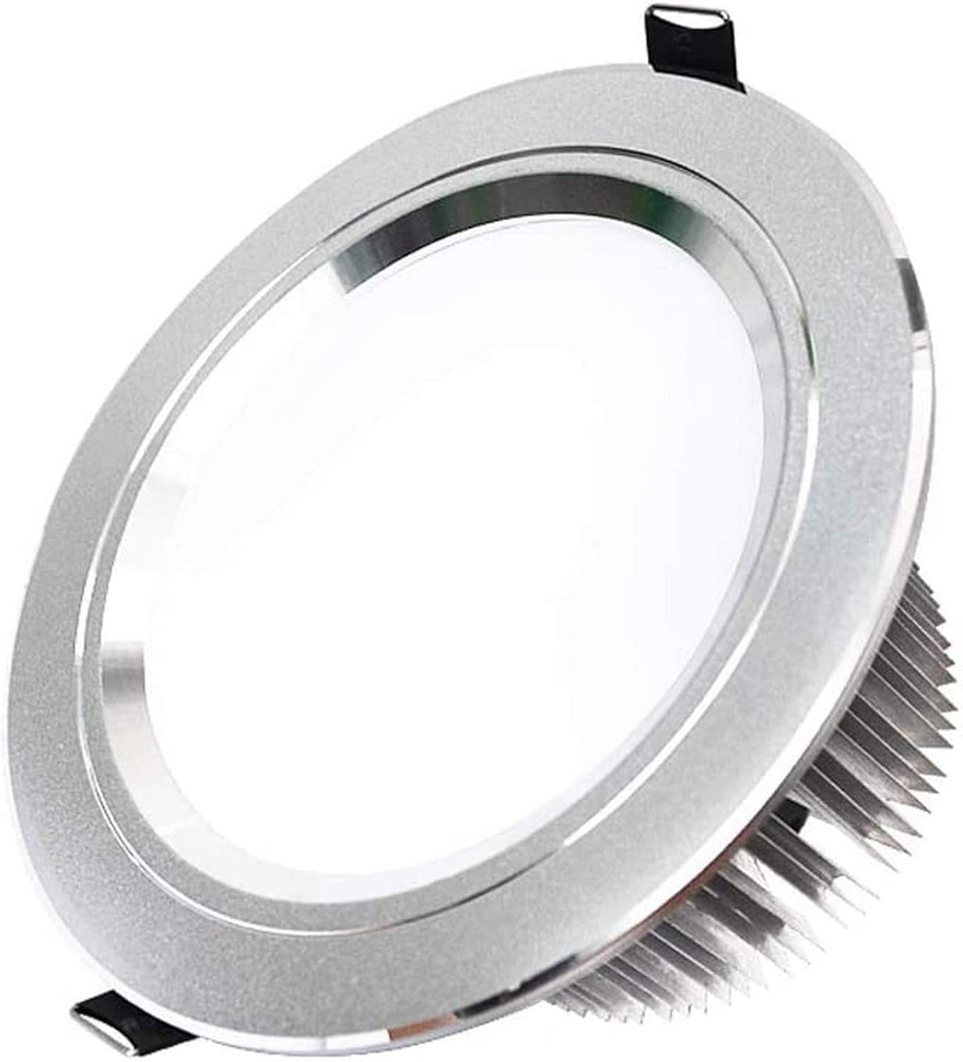 3W/5W/7W/12W/18W/24W Simple High Brightness Indoor Commercial Office Downlight Household Aluminum Recessed Ceiling Panel Light Decoration Energy Saving Embedded Spot Lamp (Whitelight 7W)