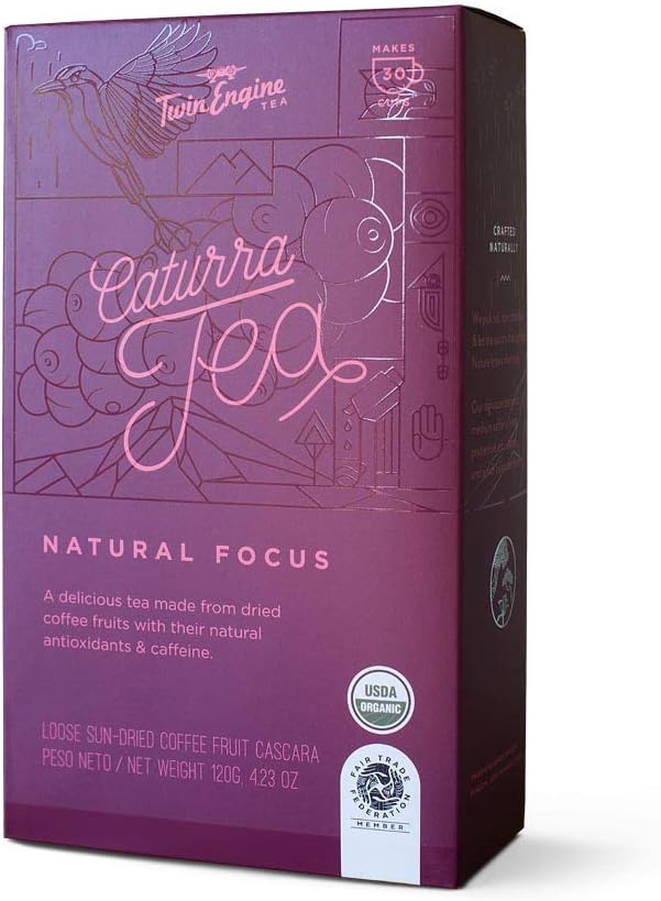 Coffee Cascara, CATURRA TEA, Natural Focus 120g Organic - healthy fruit of the coffee plant!