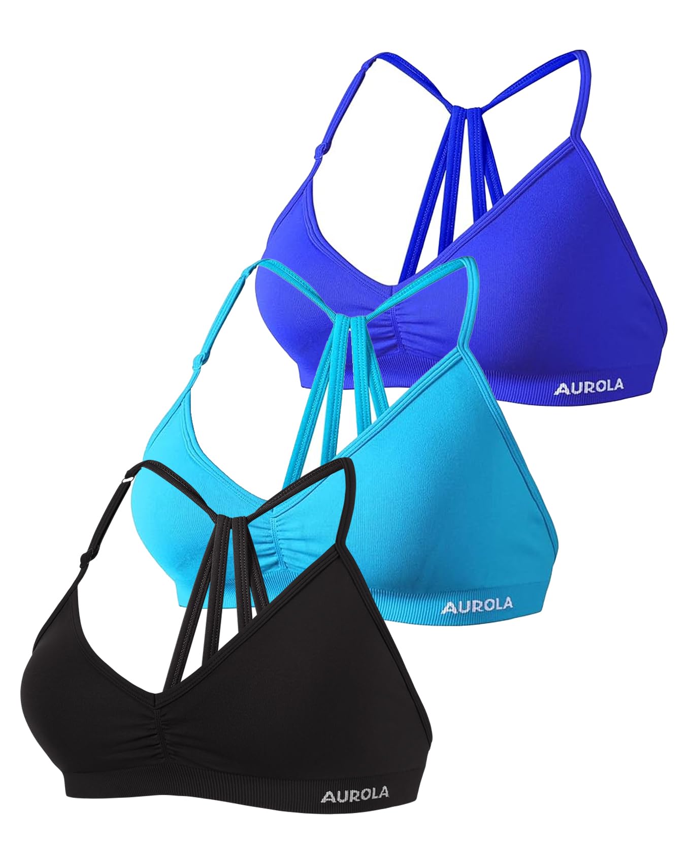 AUROLA Mercury Backless Strappy Workout Sports Bra for Women