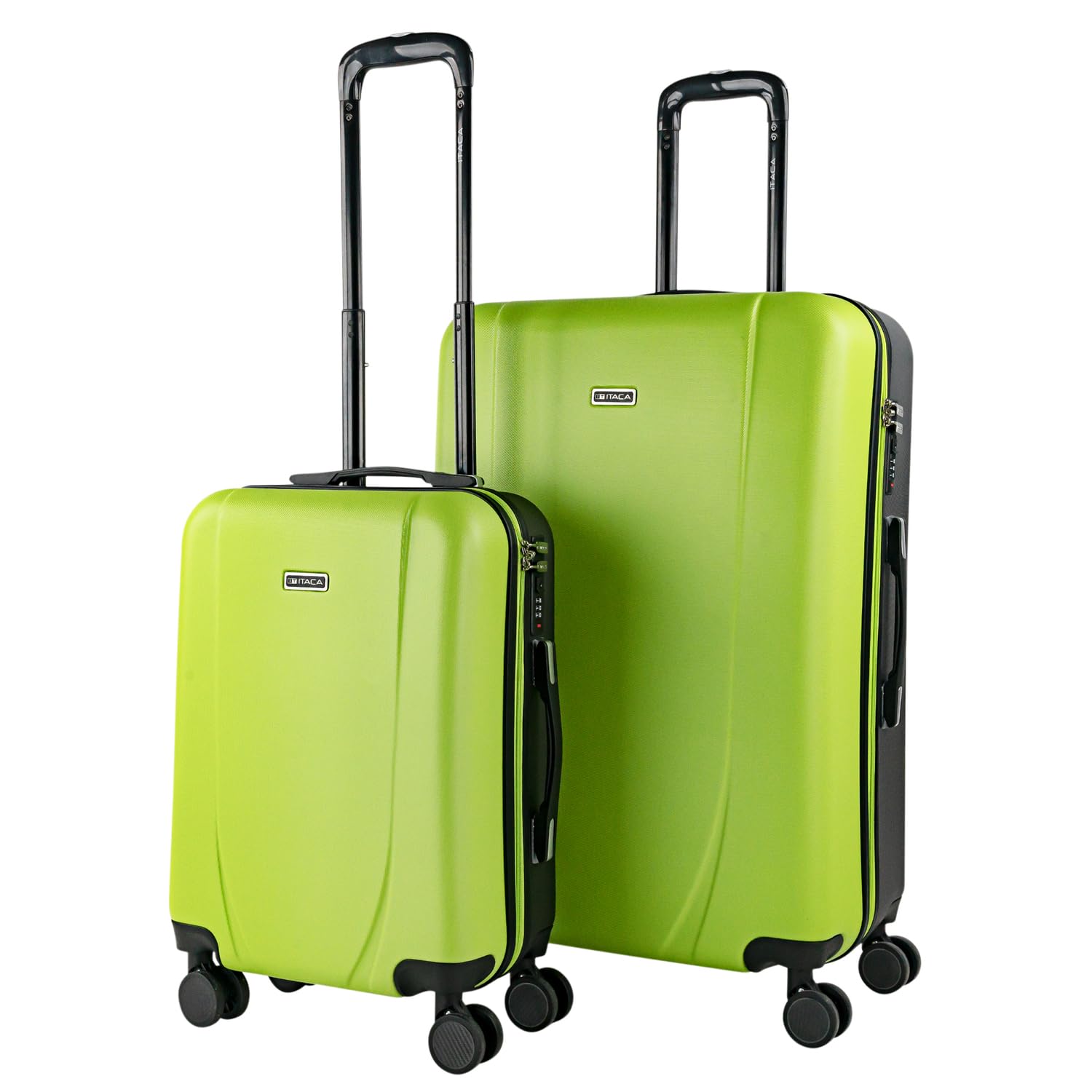 ITACA - Maleta de Cabina 55x40x20 - Maletas De Viaje Cabina Rígidas Trolley con 4 Ruedas Dobles para Avion Ligera Equipaje De Mano Candado de Combinación. Compatible Ryanair, Verde Menta — view 45