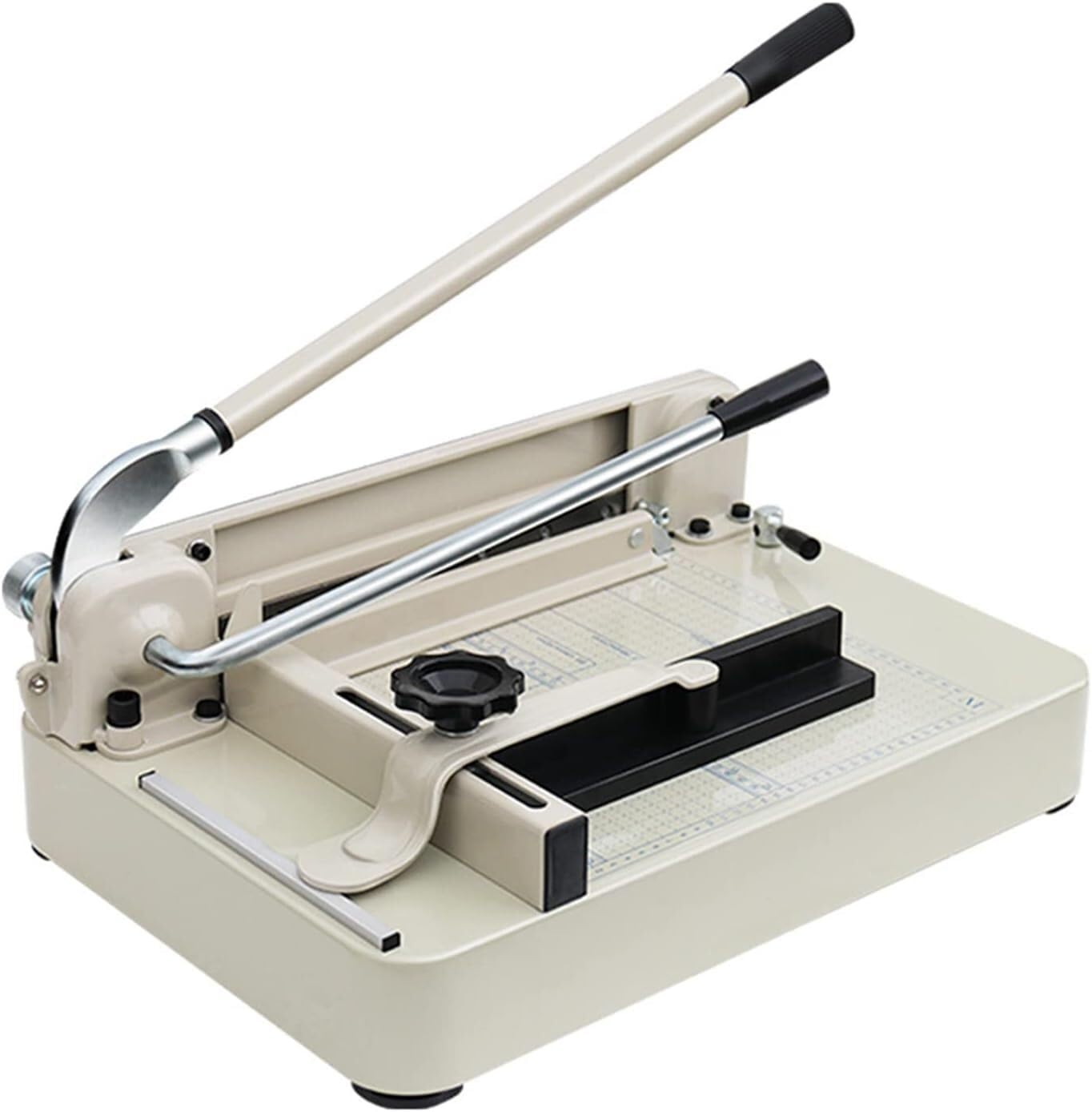 Taglierina a ghigliottina for impieghi gravosi, con Base in Metallo Commerciale, Formato A4, Taglio di precisione a Strati Spessi (400 mm) con Blocco di Sicurezza della Lama
