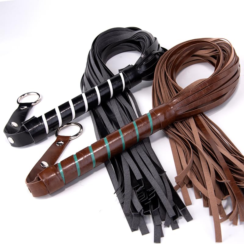 Pferdepeitsche Aus Kunstleder, 44,5 Cm – Schwarz, Ergonomischer Griff, Für Reiten & Training