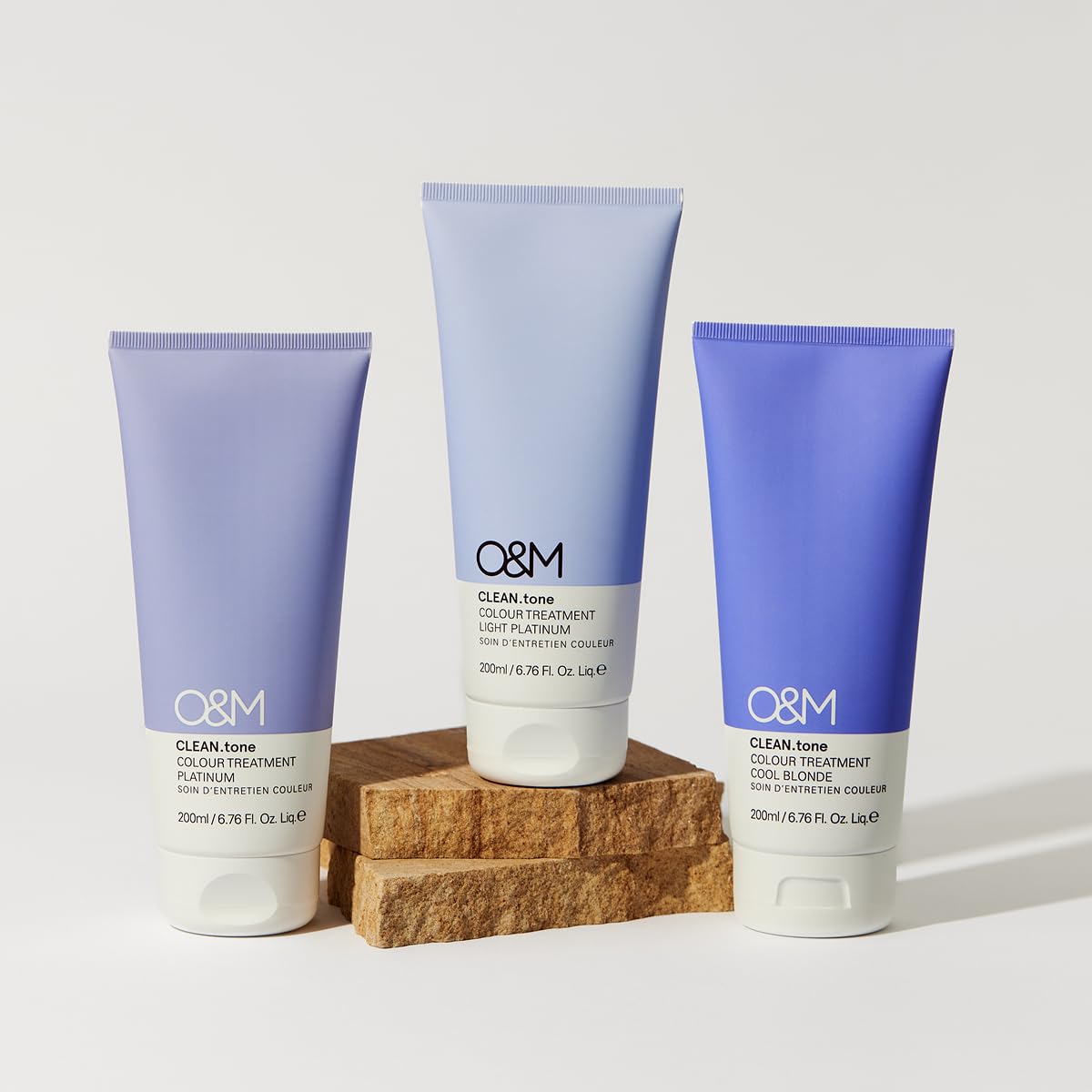 O&M CLEAN.tone Platinum (200ml) – Tönende Haarkur für hellblondes bis sehr hellblondes Haar – Farbkorrektur & Pflege gegen Gelbstich – Ohne Sulfate & Silikone – PETA-zertifiziert & Made in Australia