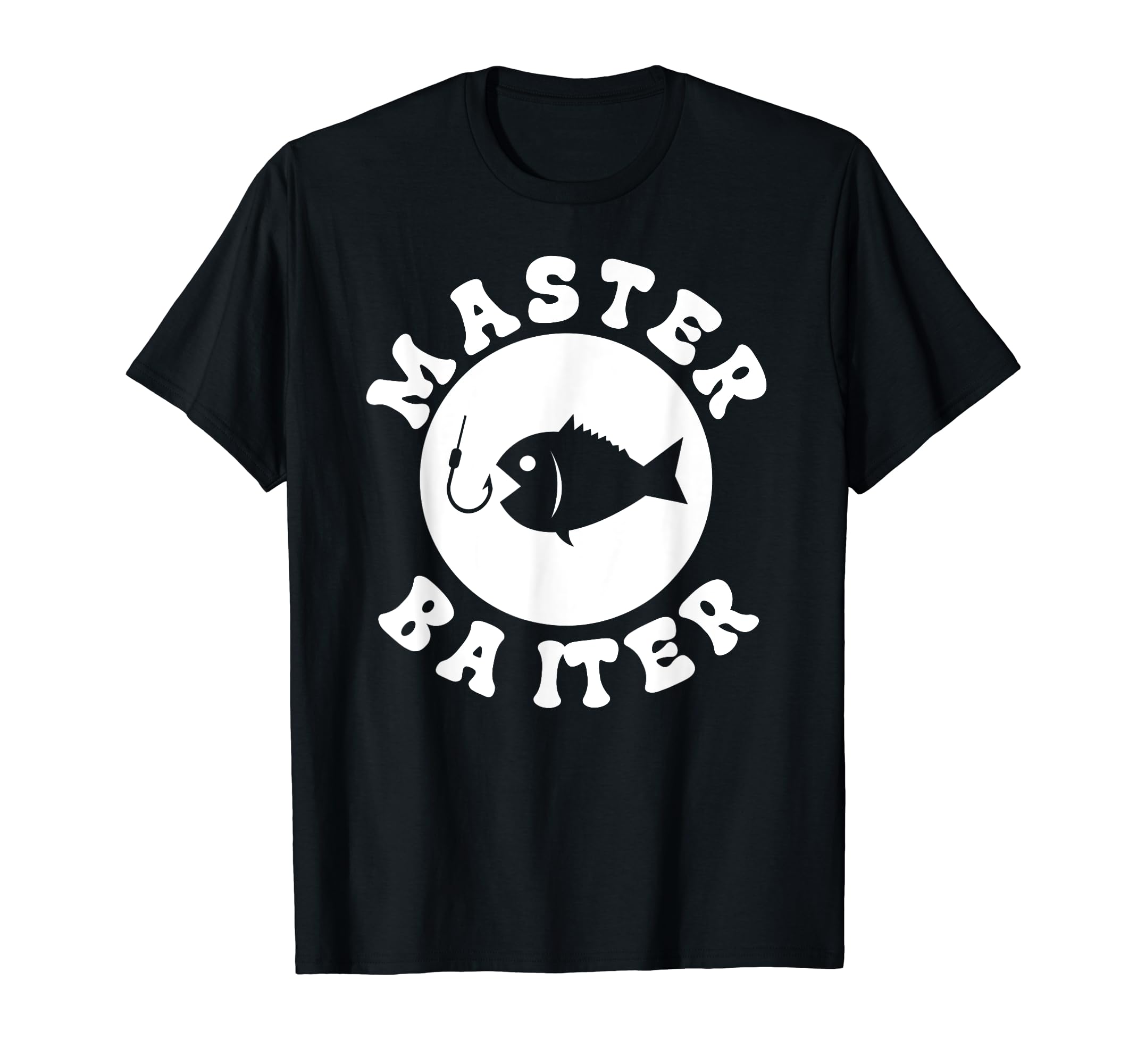 Master Baiter Awesome Fisherman Dad Joke Funny Casting Tees T-Shirt