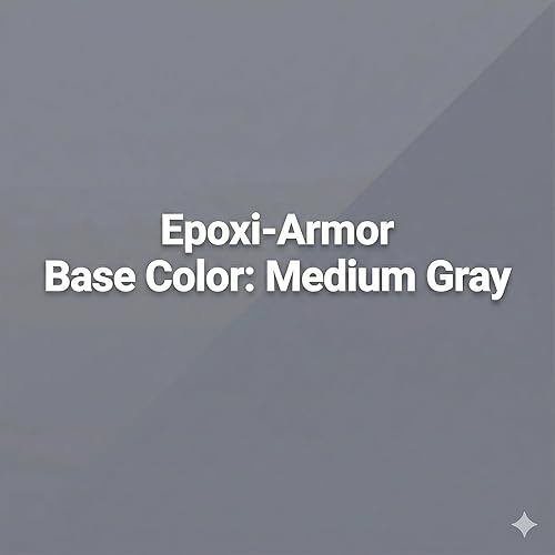 Miniatura 8 de Epoxi-Armor - Kit de Escamas de 3 Galones  Epoxi 100% Sólidos  Rodillo, Mezclador, Brocha, Guantes, Escamas de 2 lb, Capa Superior Counterattack,