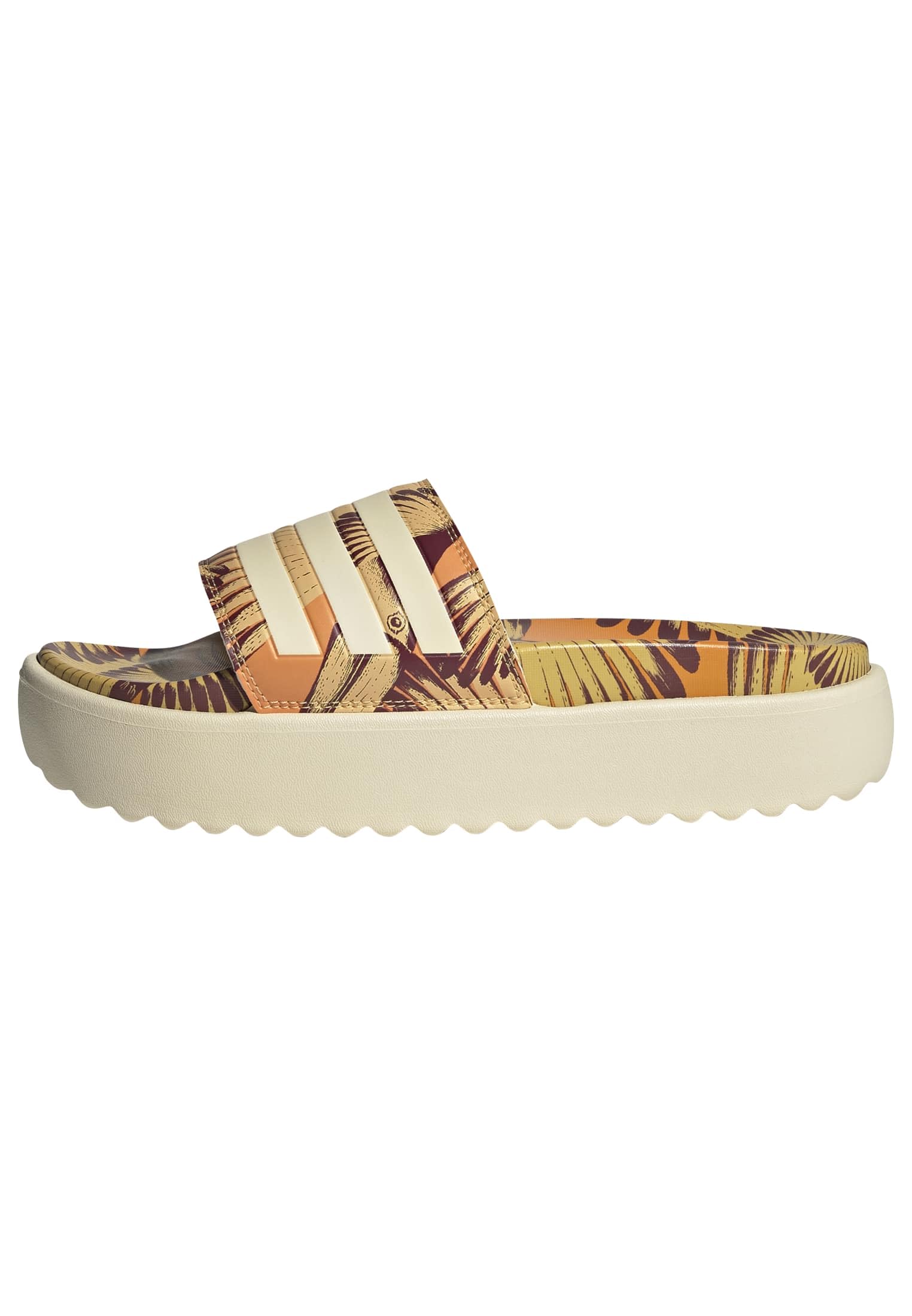 adidas Damen ADILETTE PLATFORM SLIDES, bright orange/warm vanilla/warm vanilla, 37 EU