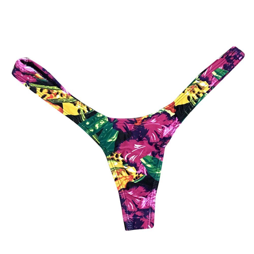 uxxnjfg Bikini Tanga Mujer Micro Mini Bikini 2024 Reductores Braguita Estampado Floral Deportivo Brasileño Bañador Playa Arena Bañadores