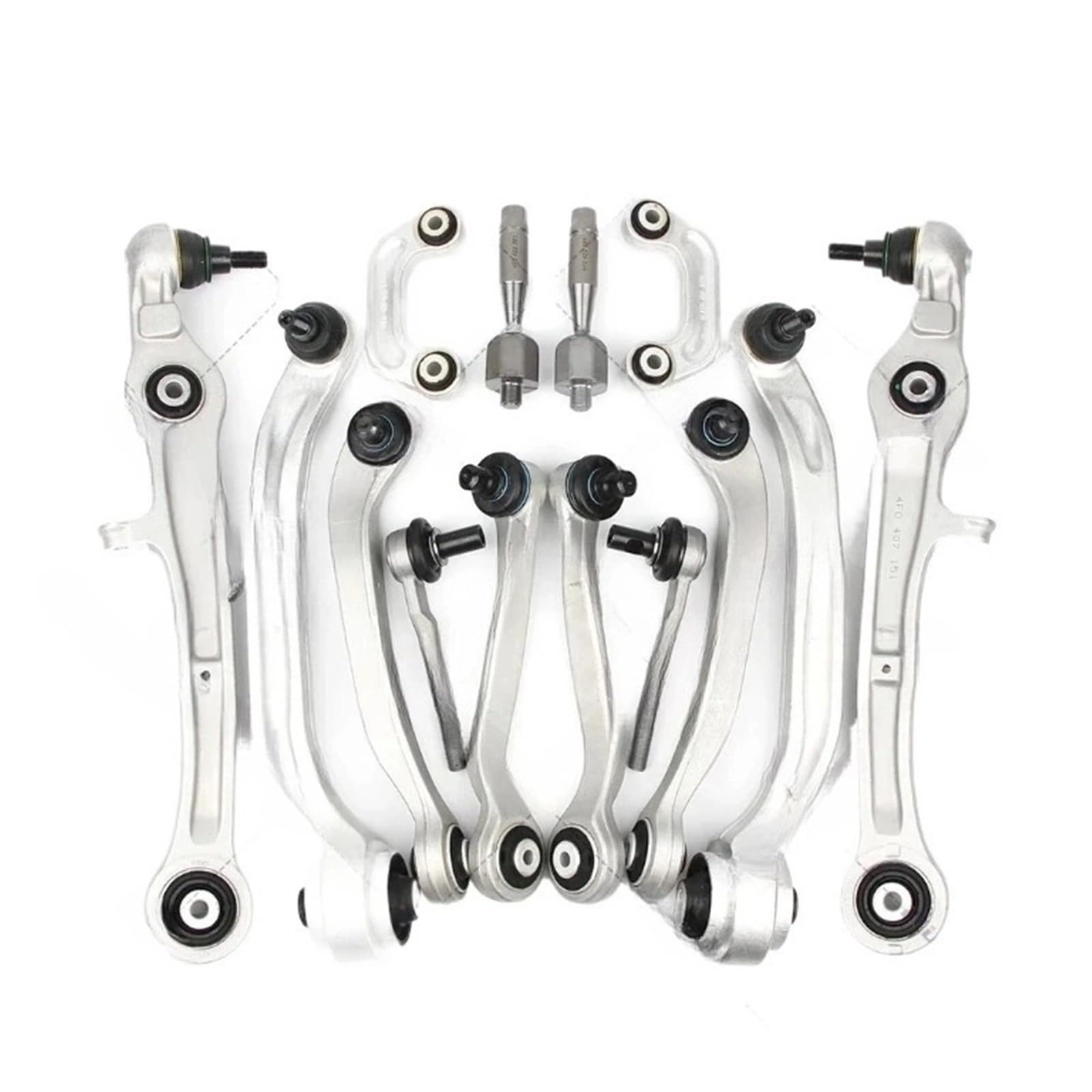 Wahacz samochodowy A Para przedniego dolnego wahacza zawieszenia prostego kompatybilnego z Audi A6 4F2 4FH 4F5 A6L C6 Wahacze ze sworzniami kulowymi 4F0407151 4F0407151A