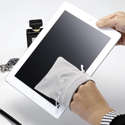 Miniatura 9 de aisswzber Paquete de 4 gafas de sol de microfibra, bolsa de limpieza y almacenamiento, Blcak