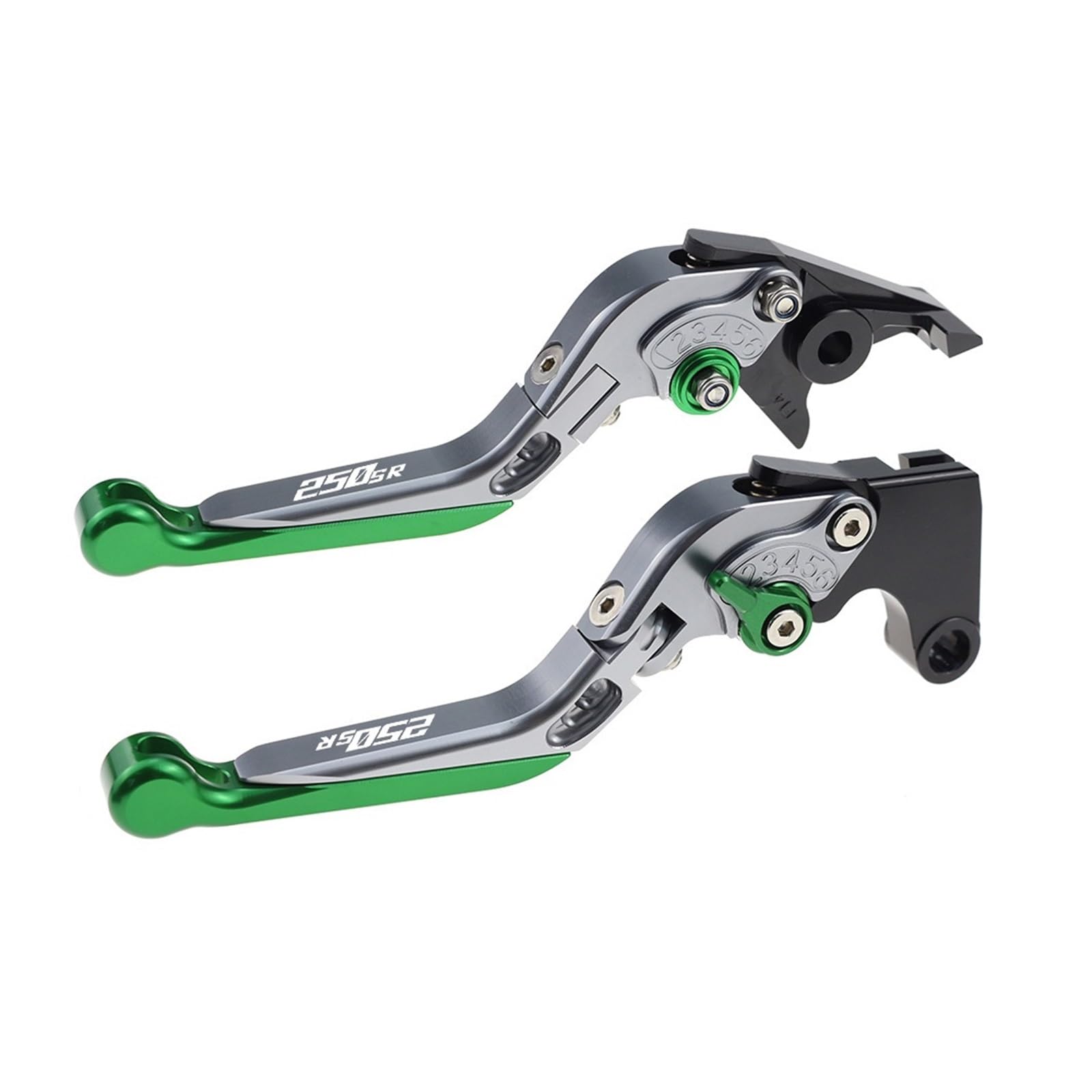 Wnftyske Green Q Motorcycle Brake Clutch Lever Pivot Levers Motorcycle Cnc Accessories For Cfmoto 250-Sr 250 Sr 250Sr 2019-2022 Folding Extendable Brake Clutch Levers Adjustable Handle Set