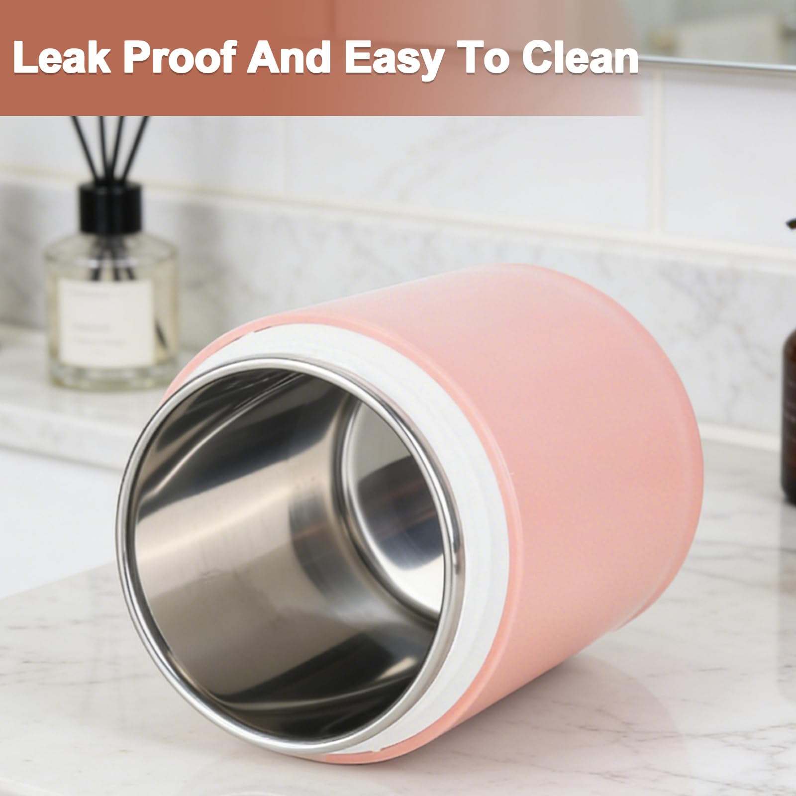 Contenitore termico a doppio strato per alimenti: 2 unità, isolamento sottovuoto, contenitore termico per pranzo da asporto (rosa e verde, 430 ml, 430 + 300 ml)