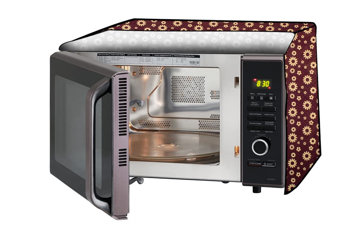 Microwave Oven Cover - Stylish Lattice Grey -13 Microwave Oven Cover - Stylish Lattice Grey -13