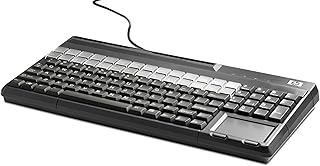 HP POS Keyboard - 106 Keys - QWERTY Layout - 28 Relegendable Keys - Magnetic Stripe Reader - USB