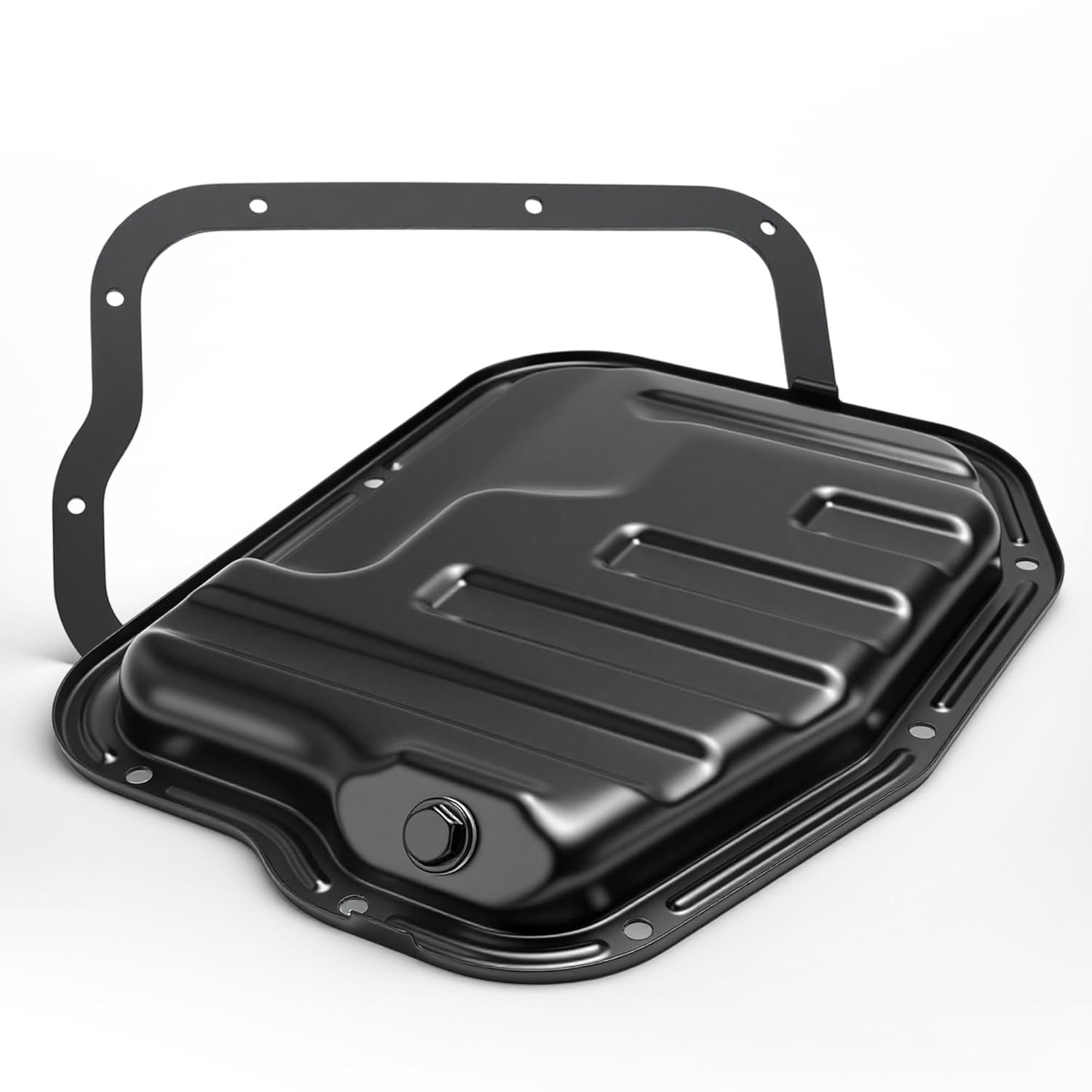 Engine Oil Pan Sump with Drain Plug, for Nissan Rogue 2008-2013, for Nissan Rogue Select 2014-2015 2.5L, Oil Pan OE# 264-539, 264539, NSP26C, 11110-JG31A, 11110JG31A