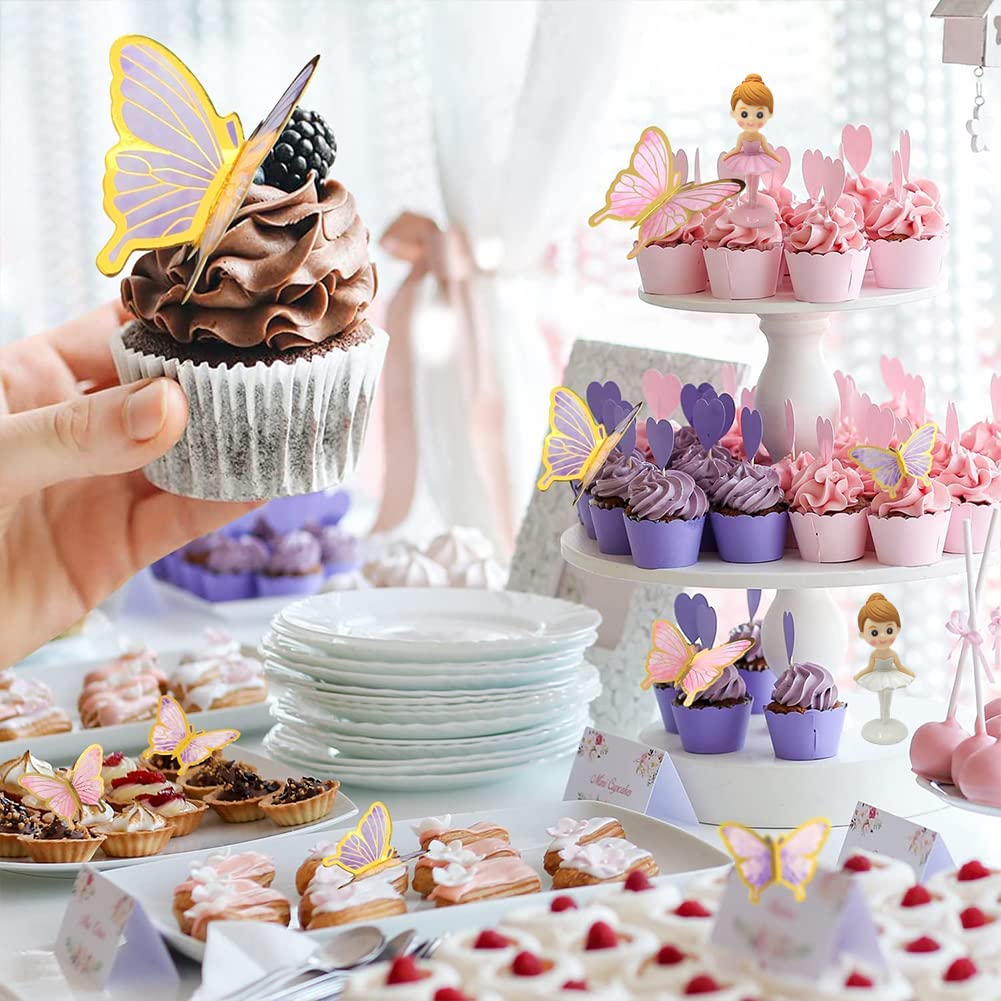 Décoration Gâteau Ballerine – Topper PVC, 8x15 Cm, Lot De 3, Pour Anniversaire Fille