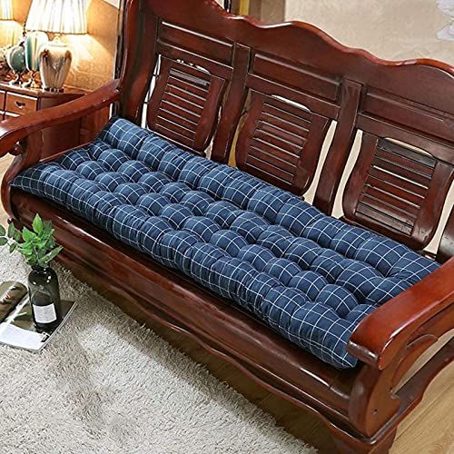 Cojín de espuma suave para interiores y exteriores, 2 o 3 plazas, grueso, lavable, rectangular, para jardín, columpio, tumbona