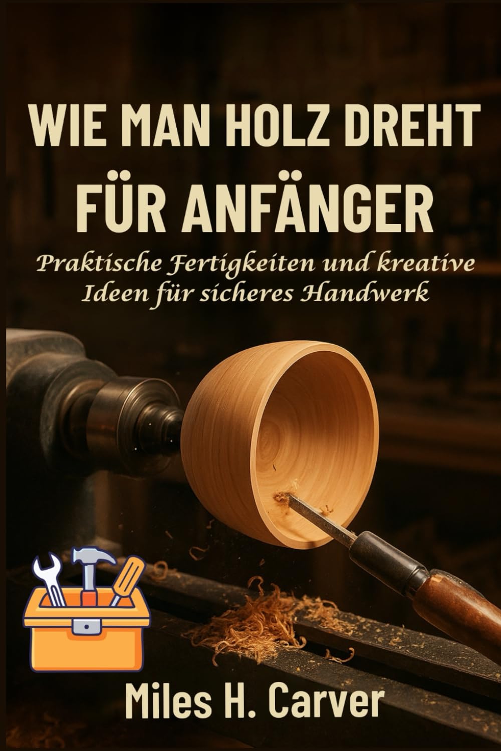 WIE MAN HOLZ DREHT FÜR ANFÄNGER: Praktische Fertigkeiten und kreative Ideen für sicheres Handwerk (German Edition)