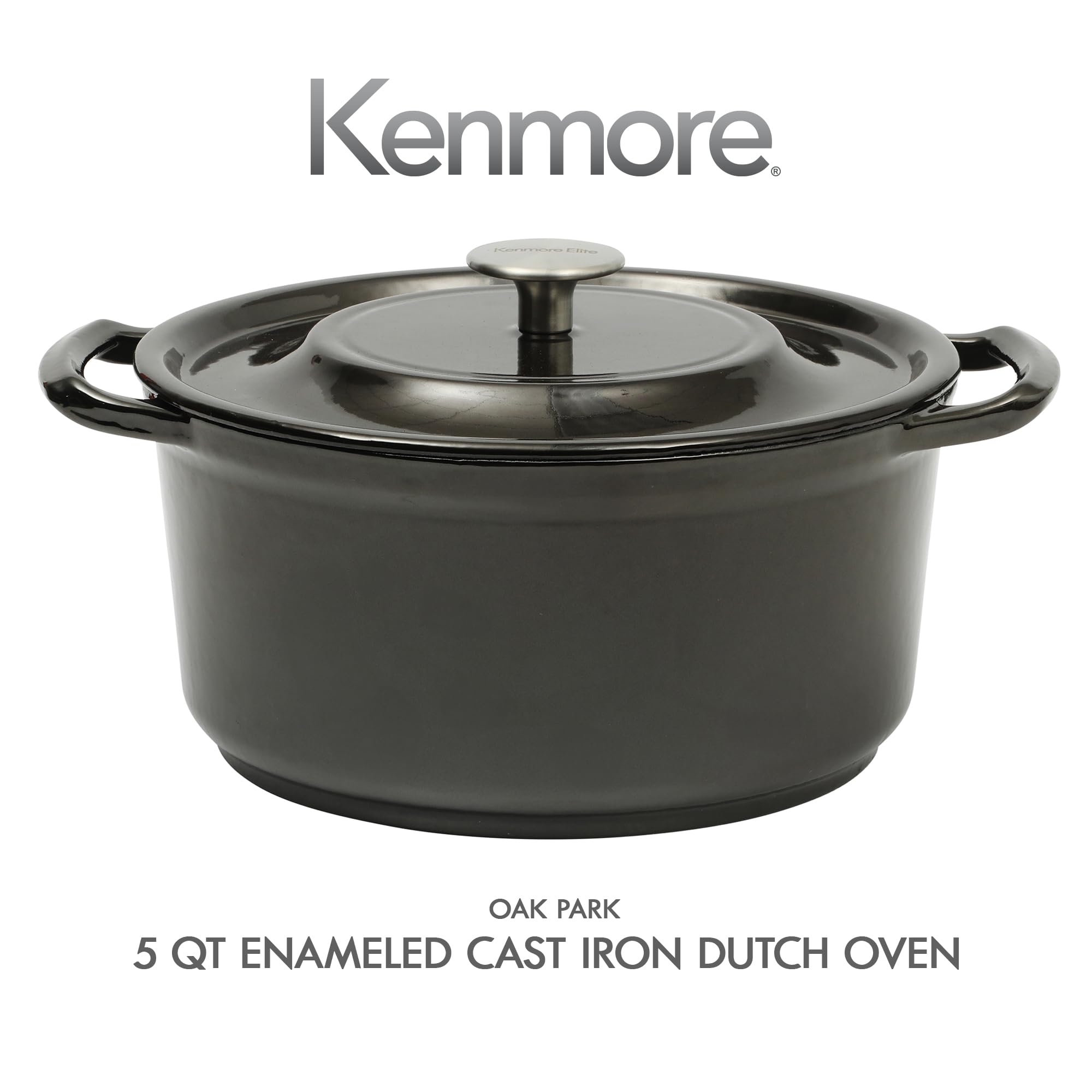 Amazon.com: Kenmore Oak Park 5-Quart Cast Iron Dutch Oven