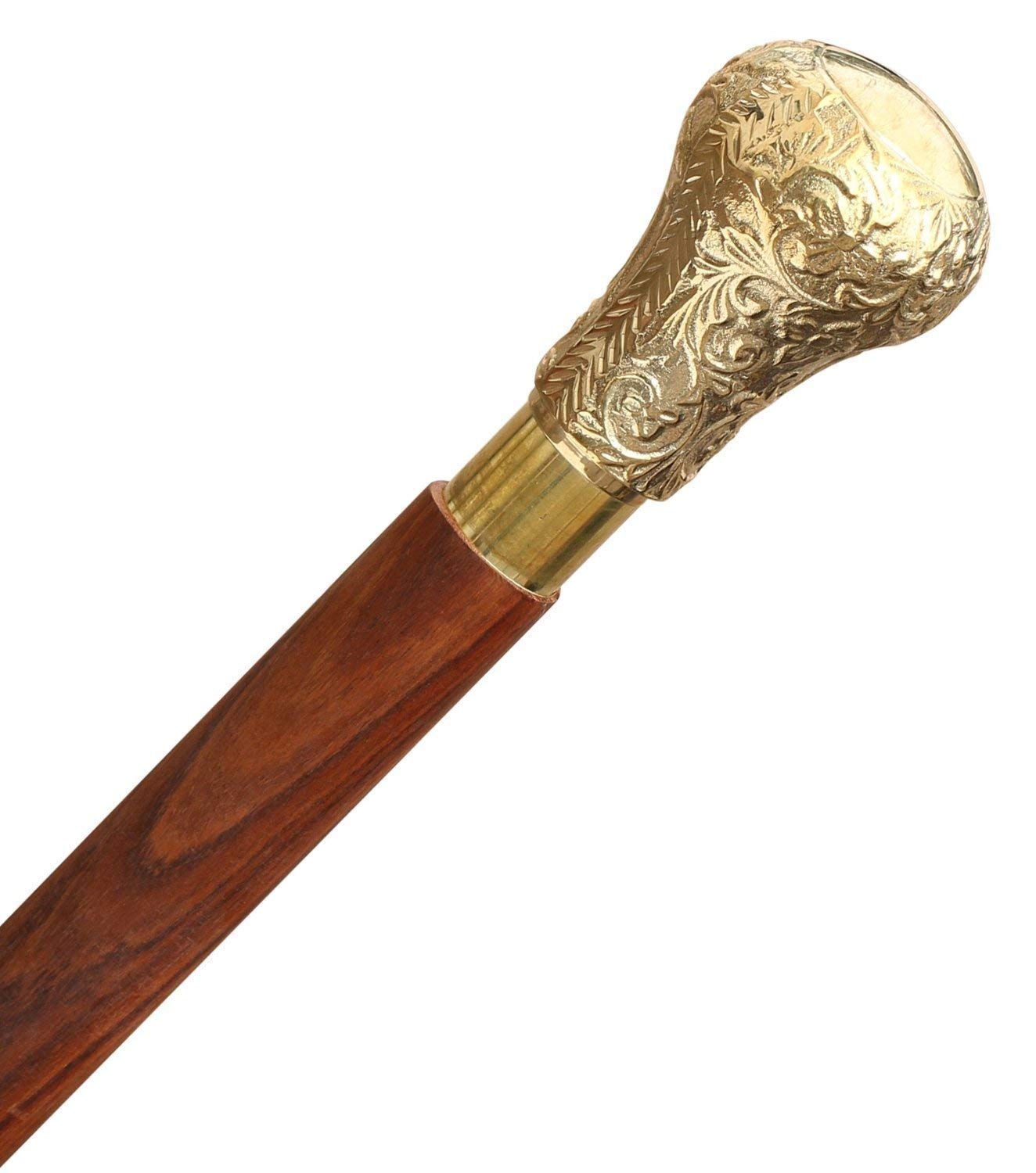 Wooden Craft Walking/Cane Stick with Base Rubber Unisex Colour -Brown Unfold Made with Pakka Sheesham Light Weight Stick for Man Women and Old Peple Brash (B0CP3B8QRP) Amazon Price History, Amazon Price Tracker