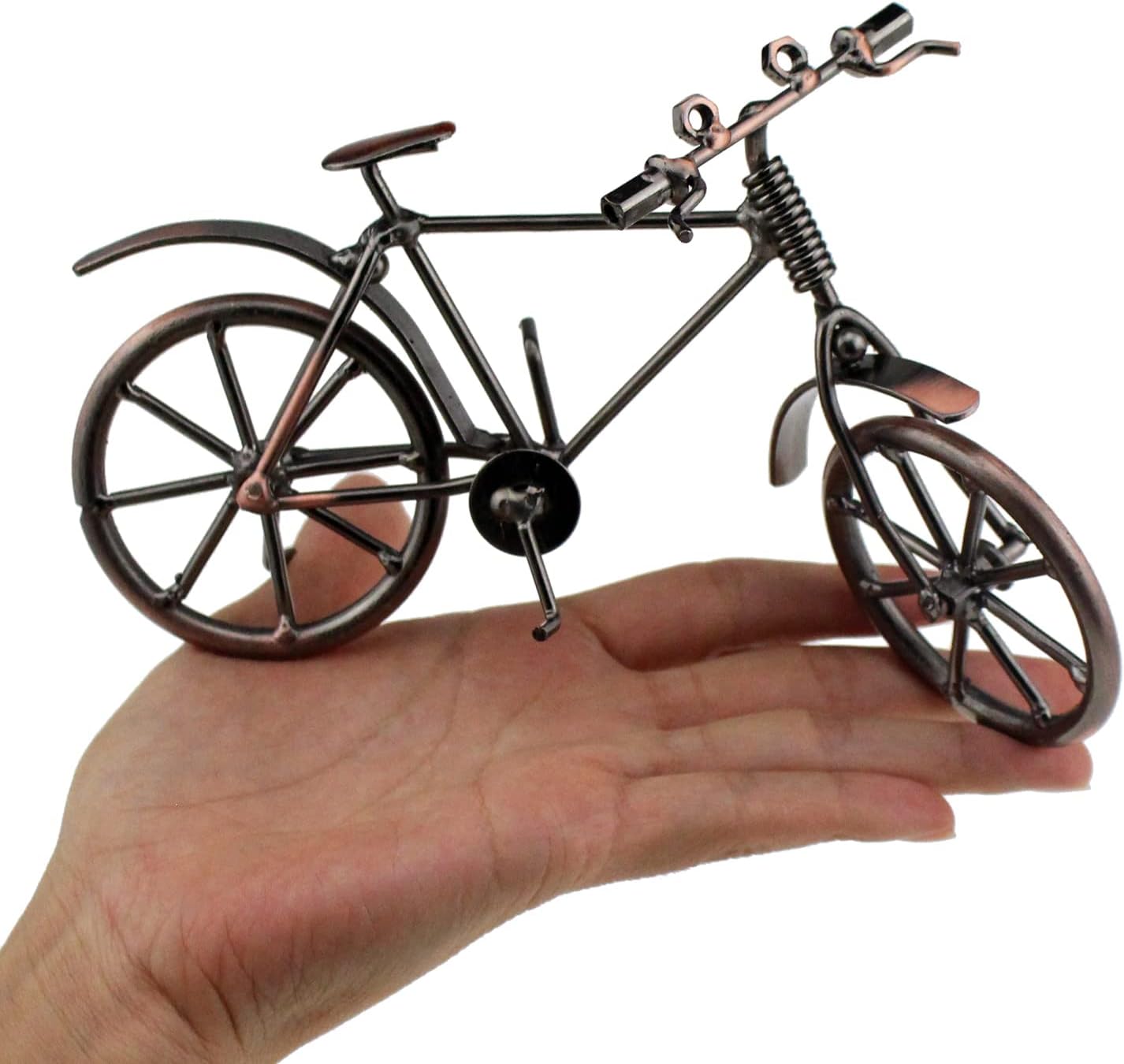 Tipmant Antique Vintage Bicycle Retro Iron Bike Model Office Home Décor Accents Room Desk Decoration Ornaments Handmade Handcrafts image 2