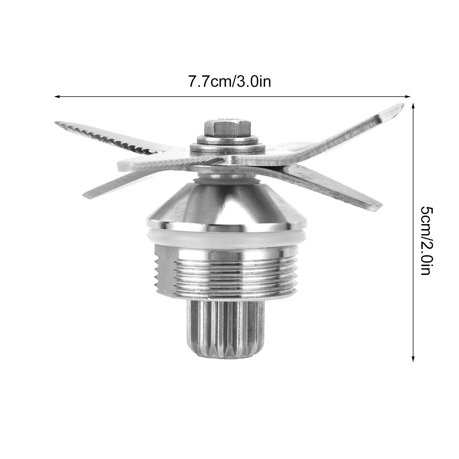 Mixer-Klinge-Ersatzteil, Edelstahl, Breiter 6-Blatt-Klinge, Entsafter-Klingenbaugruppe, Ersatzteile, Zubehör