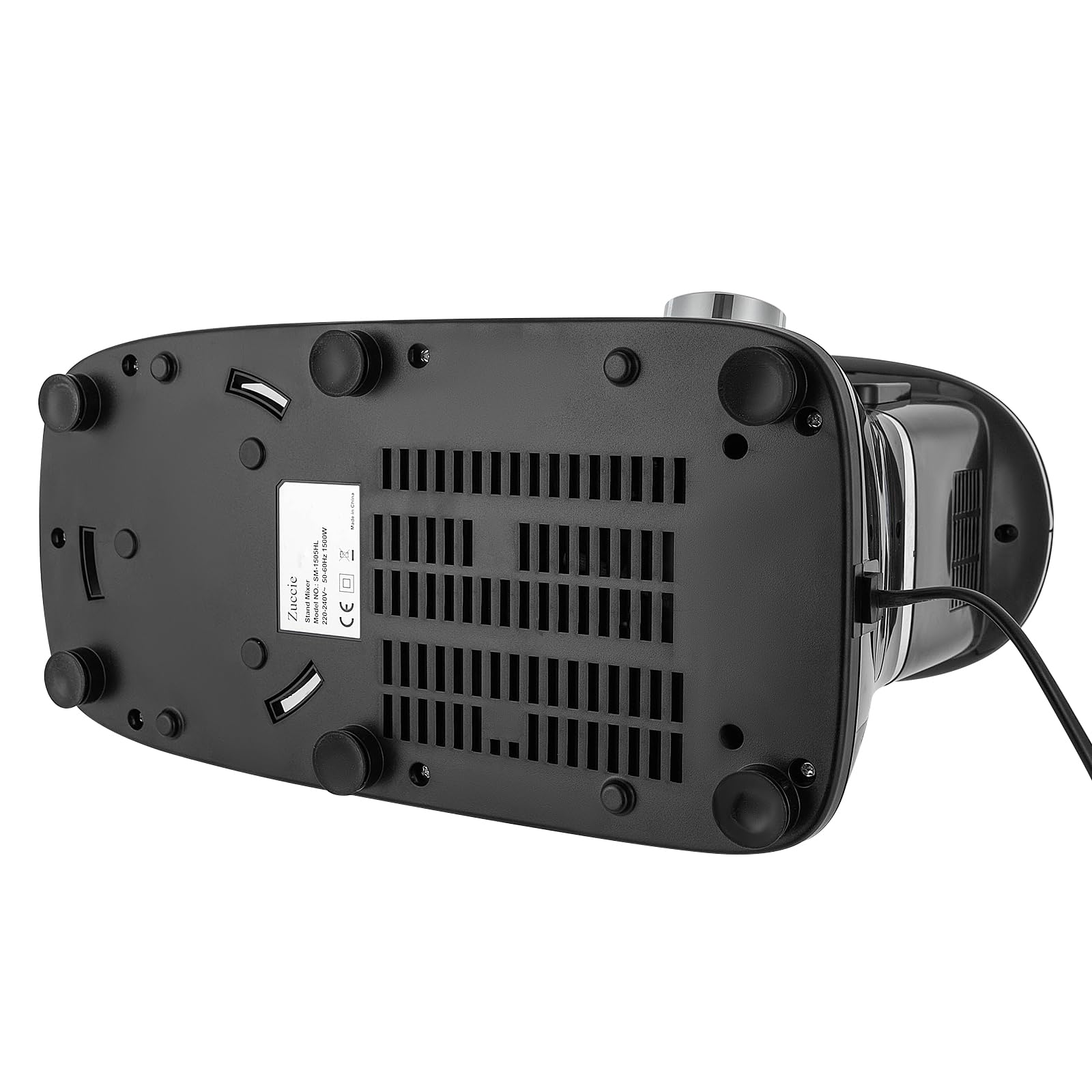 Robot kuchenny, 6,2 l, ugniatarka do ciasta, 6 + 1, prędkość miksowania, 1500 W, z wyświetlaczem LCD, do pizzy, gofrów, koktajli mlecznych, chleba, ciasta