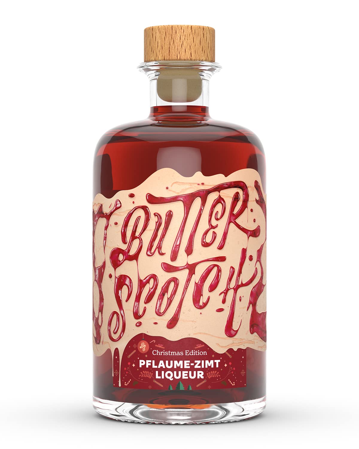 Butterscotch Pflaume Zimt Likör I Pflaume Zimt Liqueur I 20% Vol. (1 x 0.5 l) I Vegan