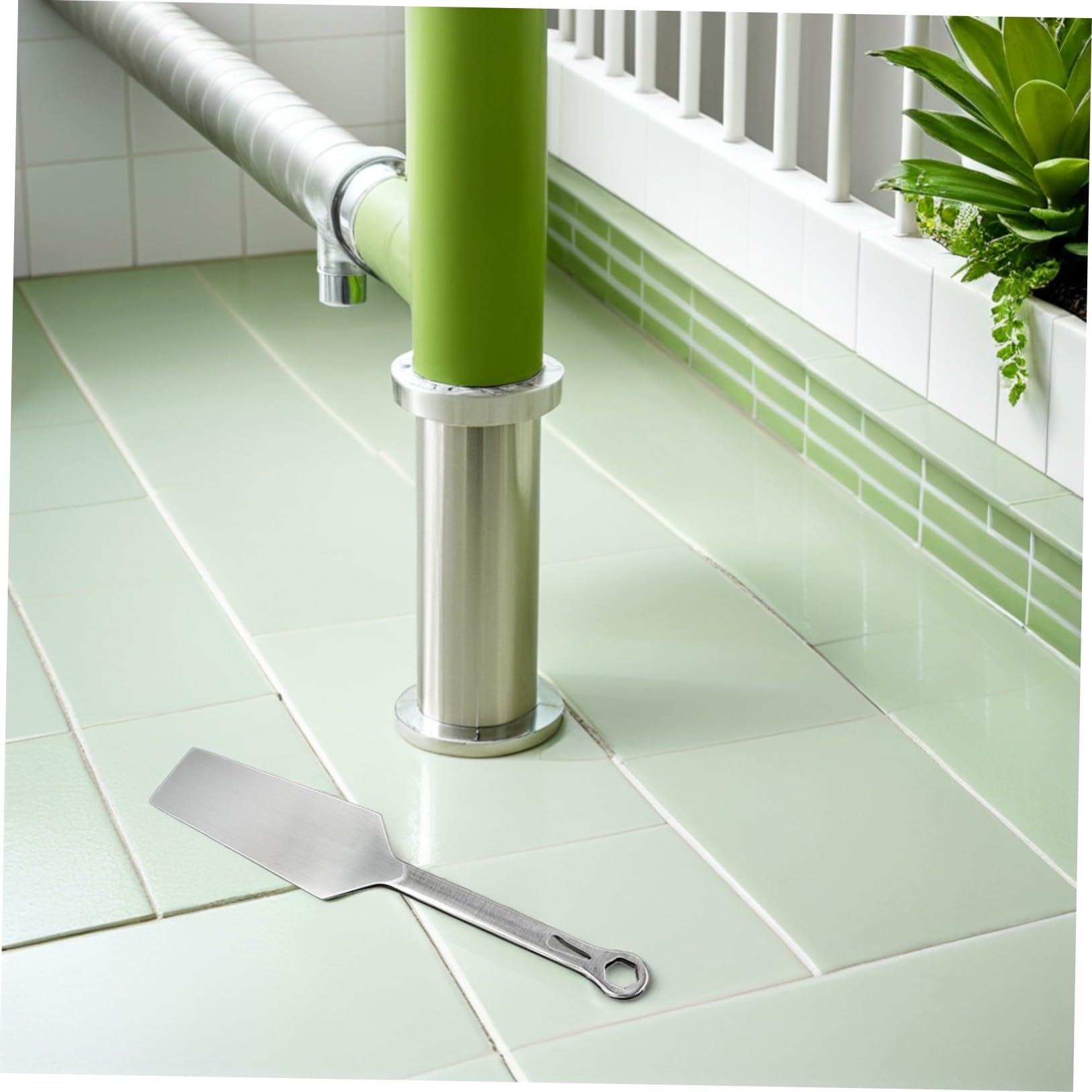 Veemoon cuchillo de albañilería cuchillo de albañilería herramienta de acero inoxidable Silver