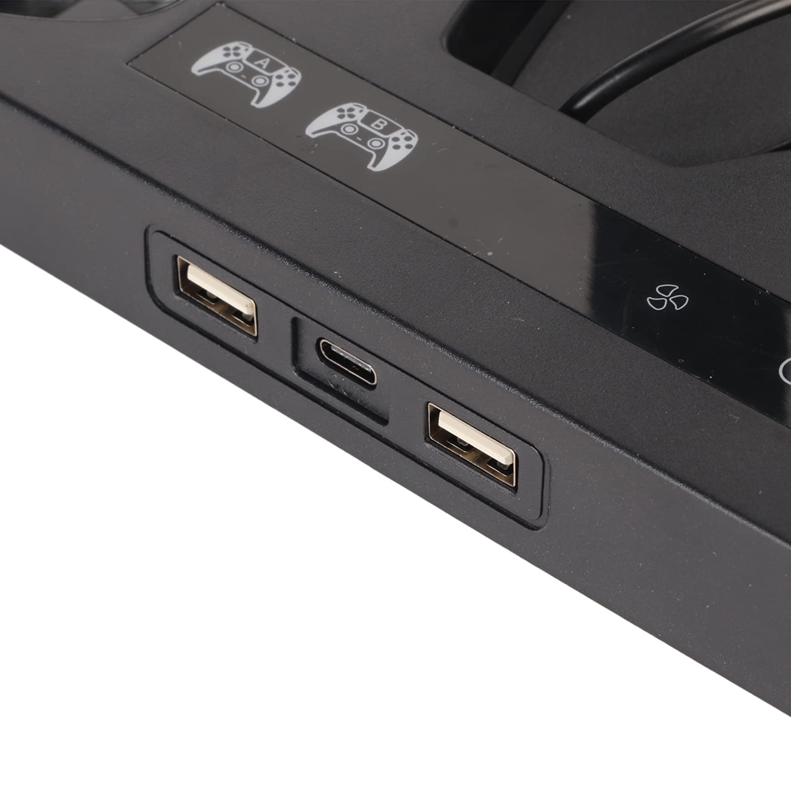 Supporto con Ventola di Raffreddamento e Caricabatterie per Controller per Console Verticale +15 Slot per Dischi di Gioco