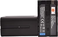 DSTE 2x NP-F970 Akkumulátor + Dupla USB Töltő LCD Kijelzővel Sony Kamerához 3