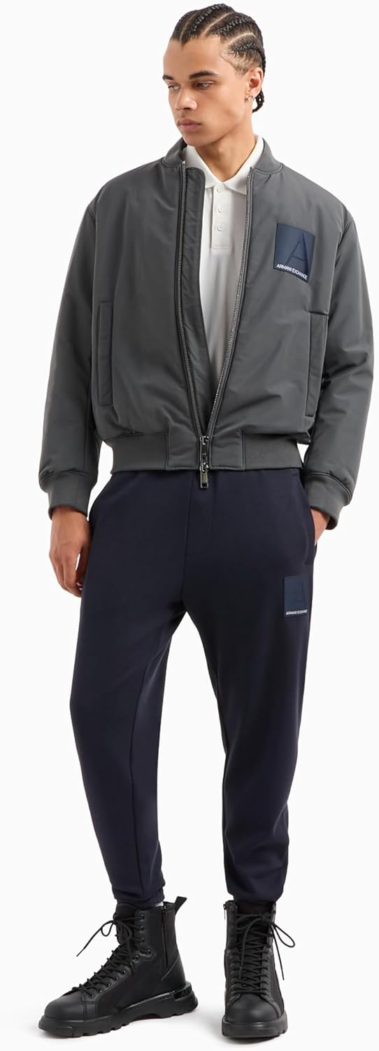 Armani Exchange Mens Limited Edition a Line Logo Stretch Cotton Polo - Image 2