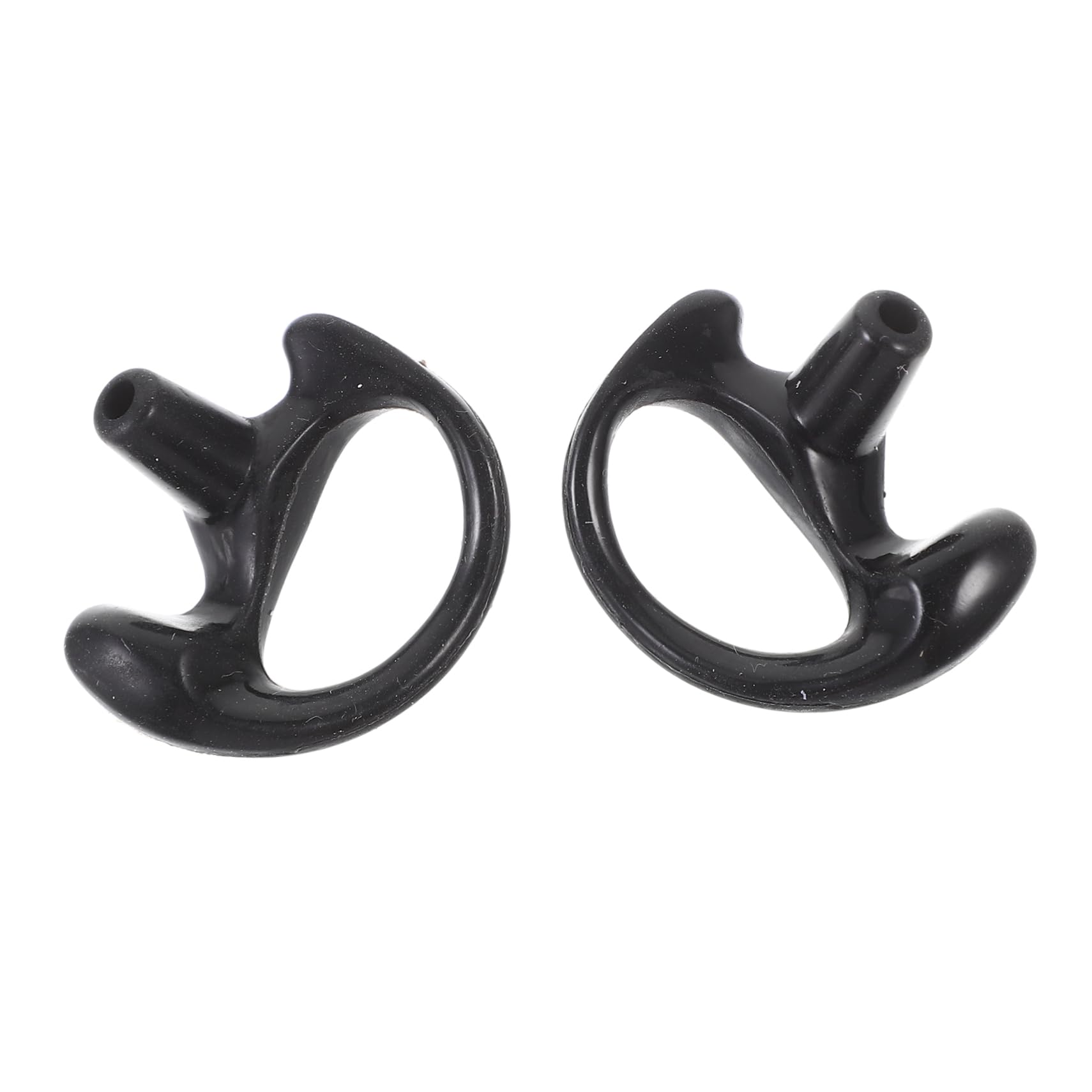 1pair Reusable Silicone Interphone Ear Plugs Comfortable Rubber Earpiece Inserts for Audio Kits Noise Reduction Earbuds for Left
