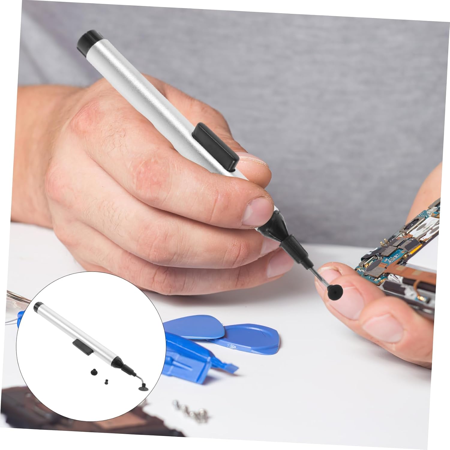 1pc Anti-static Chip Extractor Tool Practical Ic Pin Puller with Nonslip Handle for Safe Component Handling Durable Extraction Tool for Ic Chips and Tiny Parts