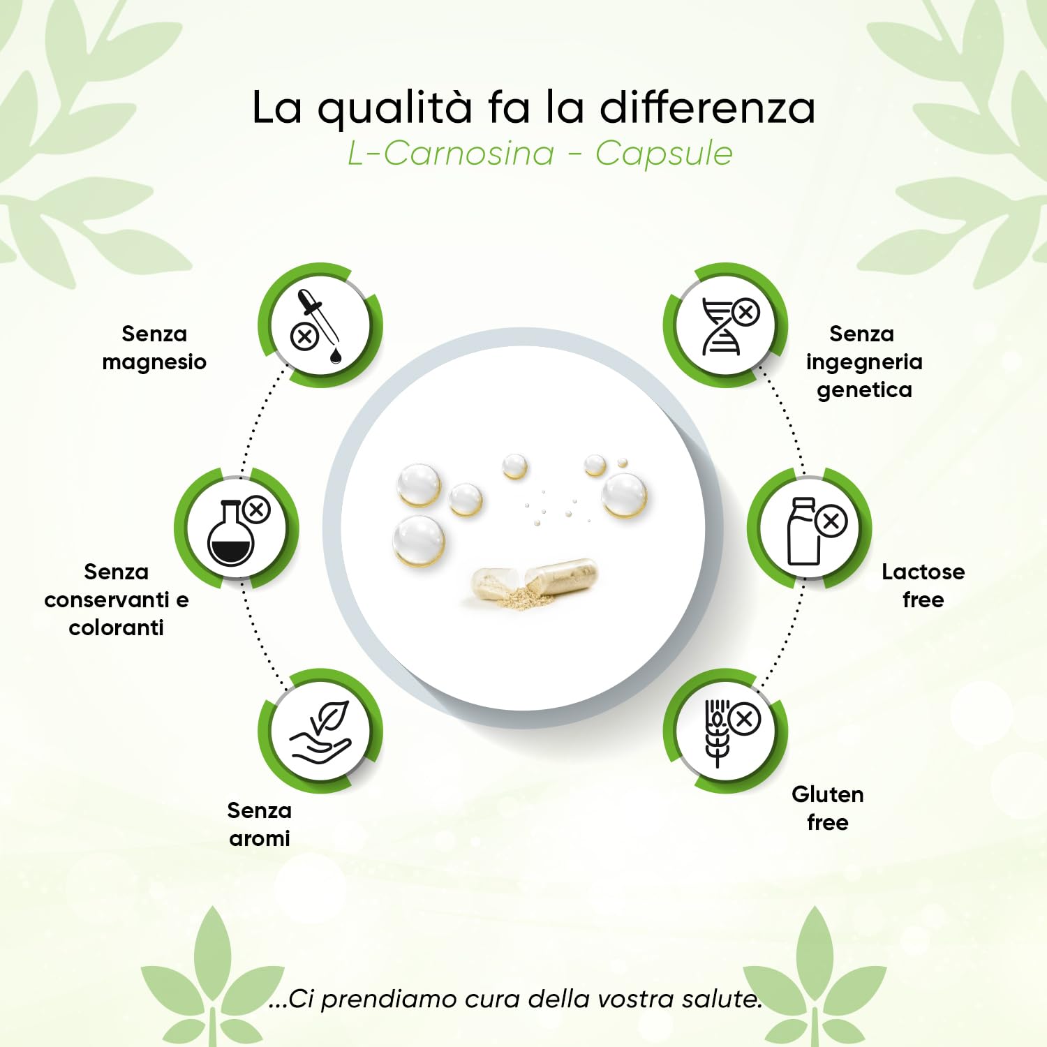 L-Carnosina 100 Capsule | 1000 mg per dose giornaliera | Inclusa scatola porta pillole | 100% Vegano | Alta dose e senza additivi | Alta biodisponibilità | Testato in laboratorio