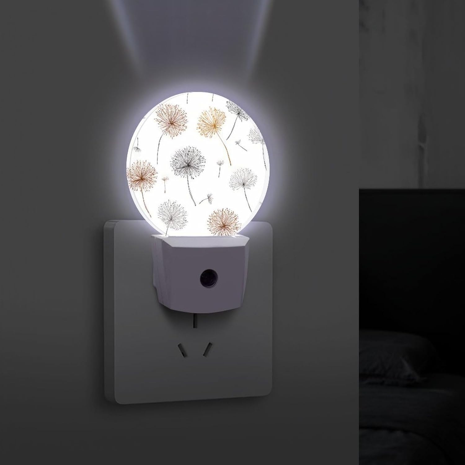Dandelion Night Light LED Night Lights Plug Into Wall 11.2x5x7.5cm image 4