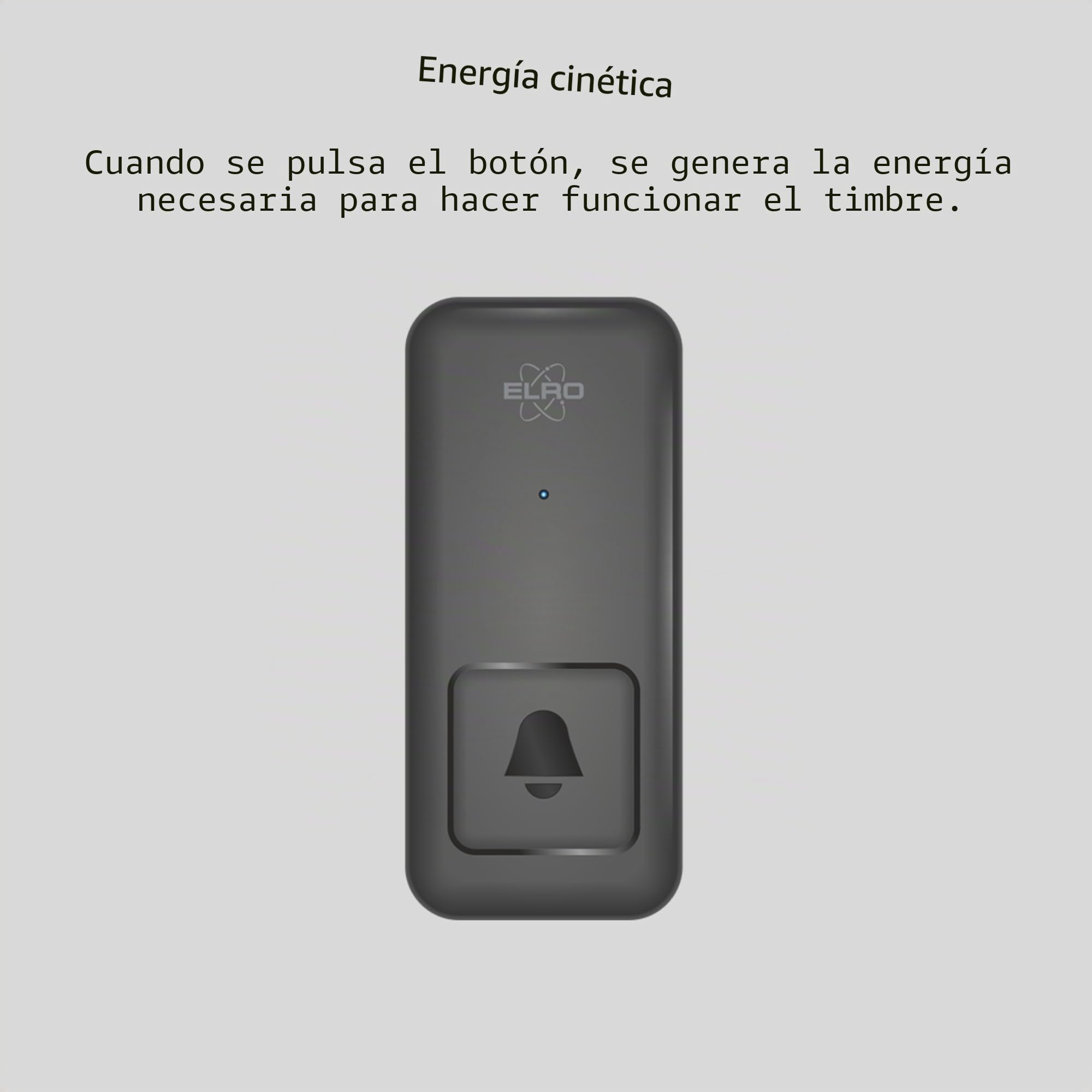 ELRO DB4000Juego de timbre cinético inalámbrico – Versión para los Países Bajos – con 2 receptores enchufables con toma de corriente – No necesita pilas