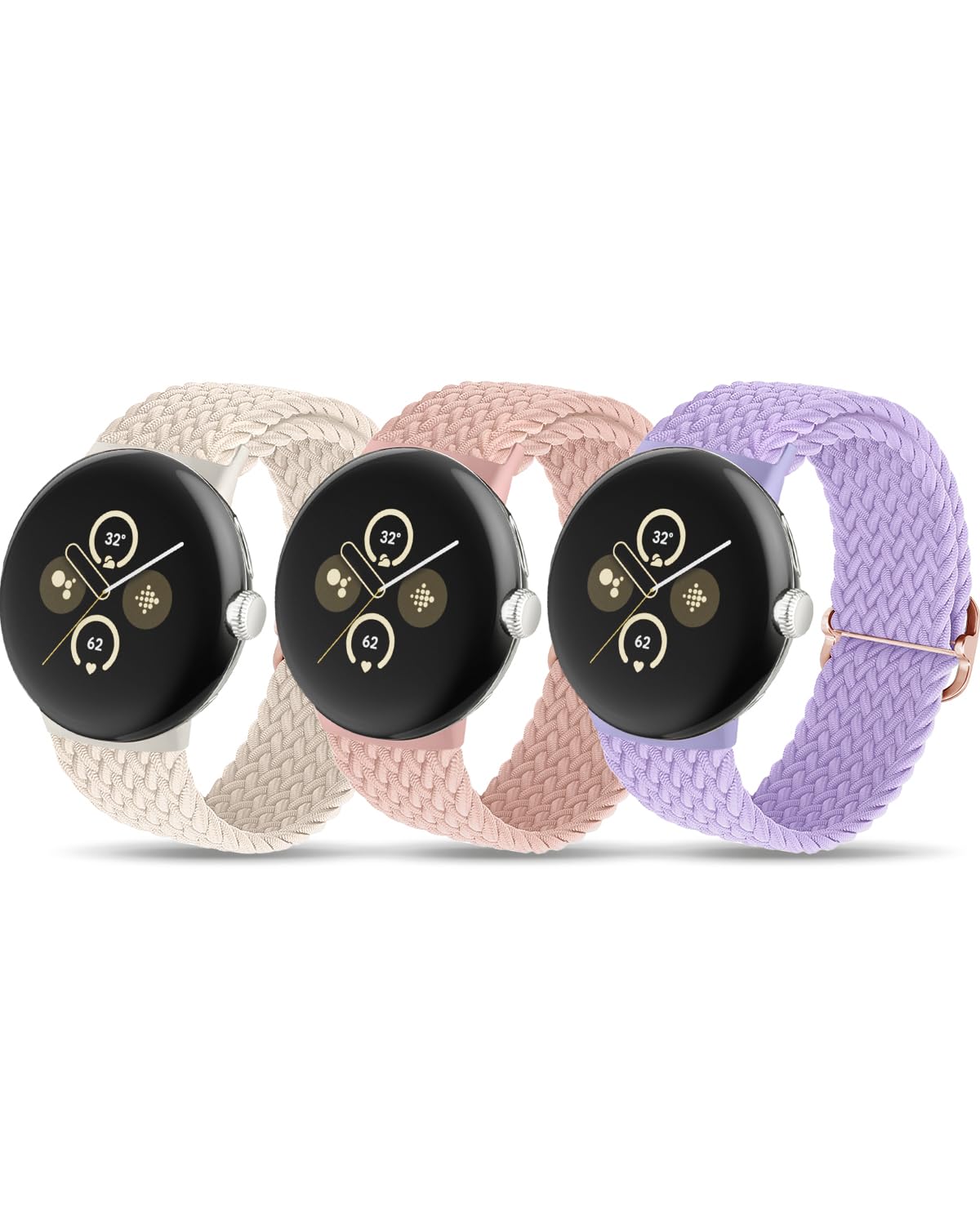 SimpleThings Braided Bracelets for Google Pixel Watch 2 Bracelet/Pixel Watch 1 Band/3 Bracelet (41 mm)