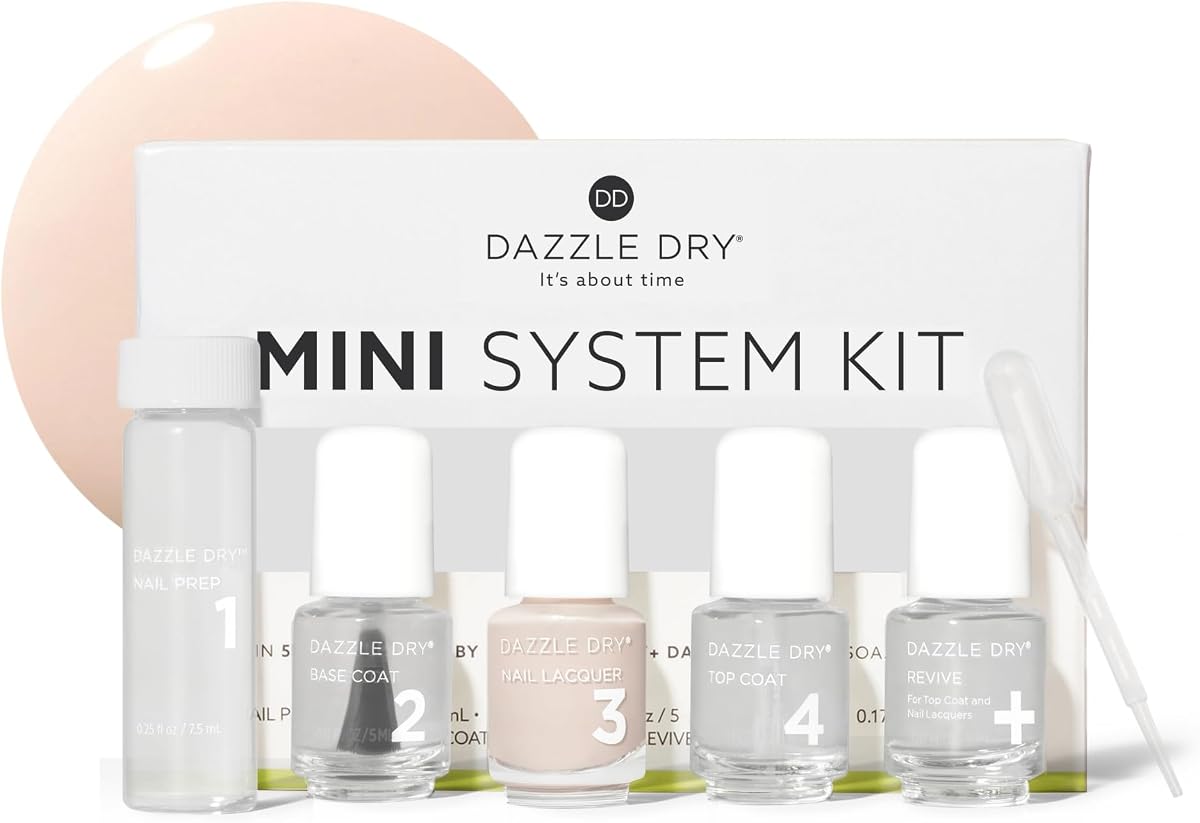 Mini Kit – Boss – 4 Step System (5 Piece Kit) | A Light And True Neutral Nude · Full Coverage · Cream Finish · Quick-Dry · 5 Manicures