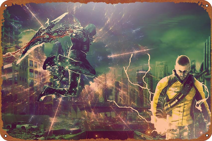 Alex Mercer Cole Macgrath Infamous Prototype Video Game Wall Decor