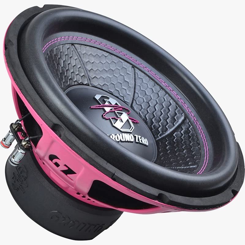  Subwoofer Ground Zero GZIW 12XSPL-D2 PINK 30 cm 2x2Ω 1000 watt sub auto spl