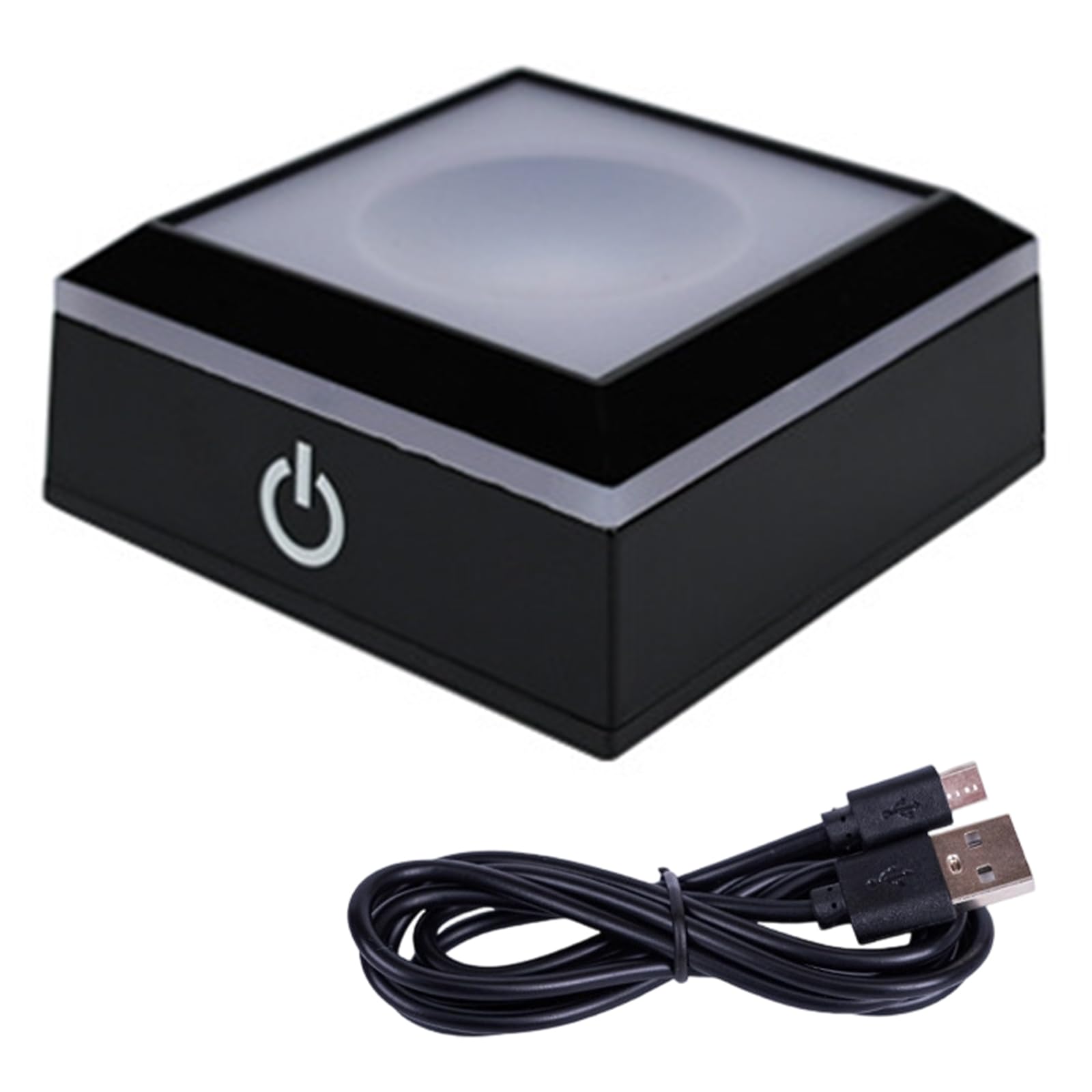 Safe Low Temperature Touch Sensitive Crystals Atmospheres Lamp Base with LED for Ambiances in Museums and Households Lamp